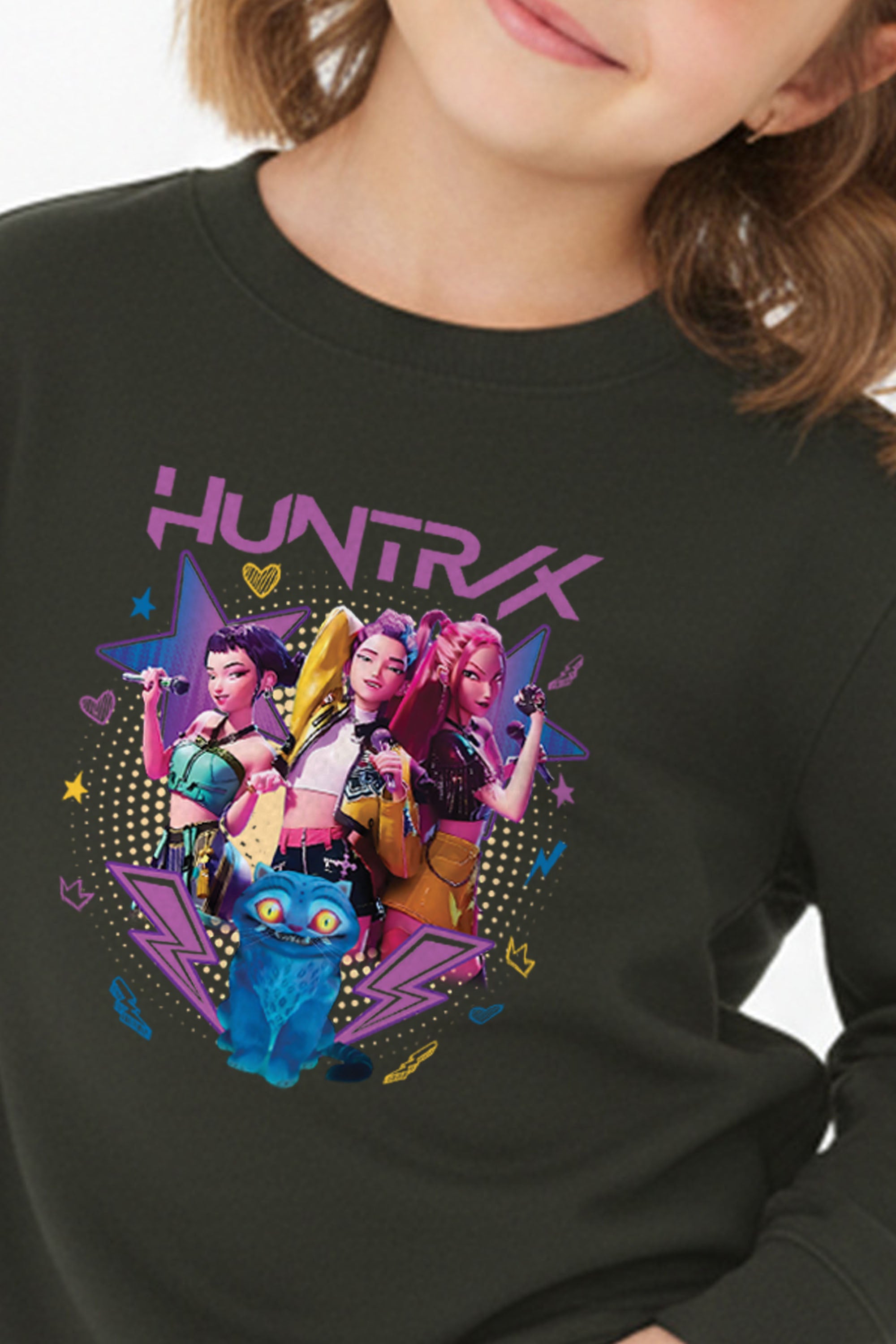 Kids Huntrix Printed Sweatshirt