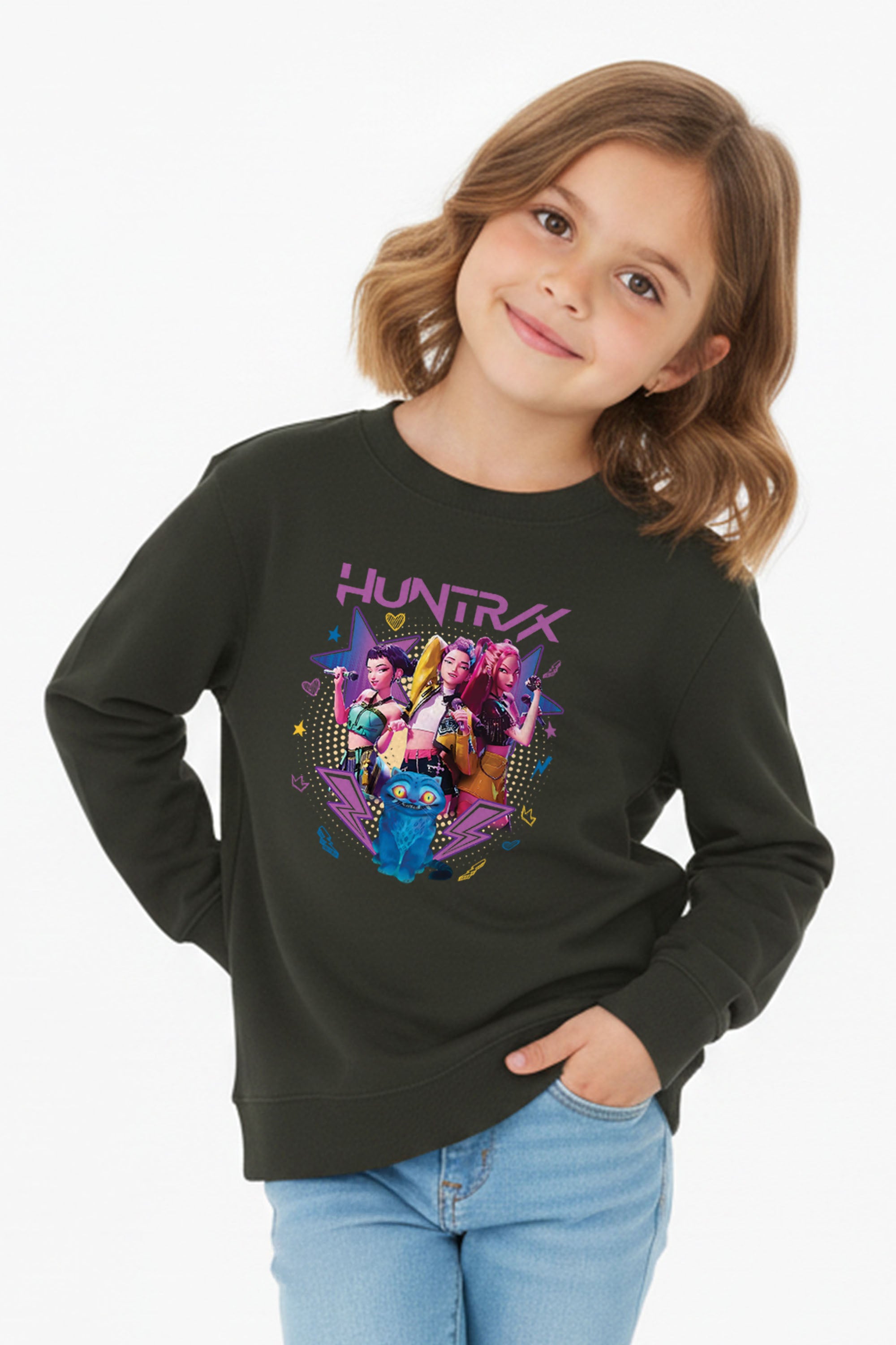 Kids Huntrix Printed Sweatshirt