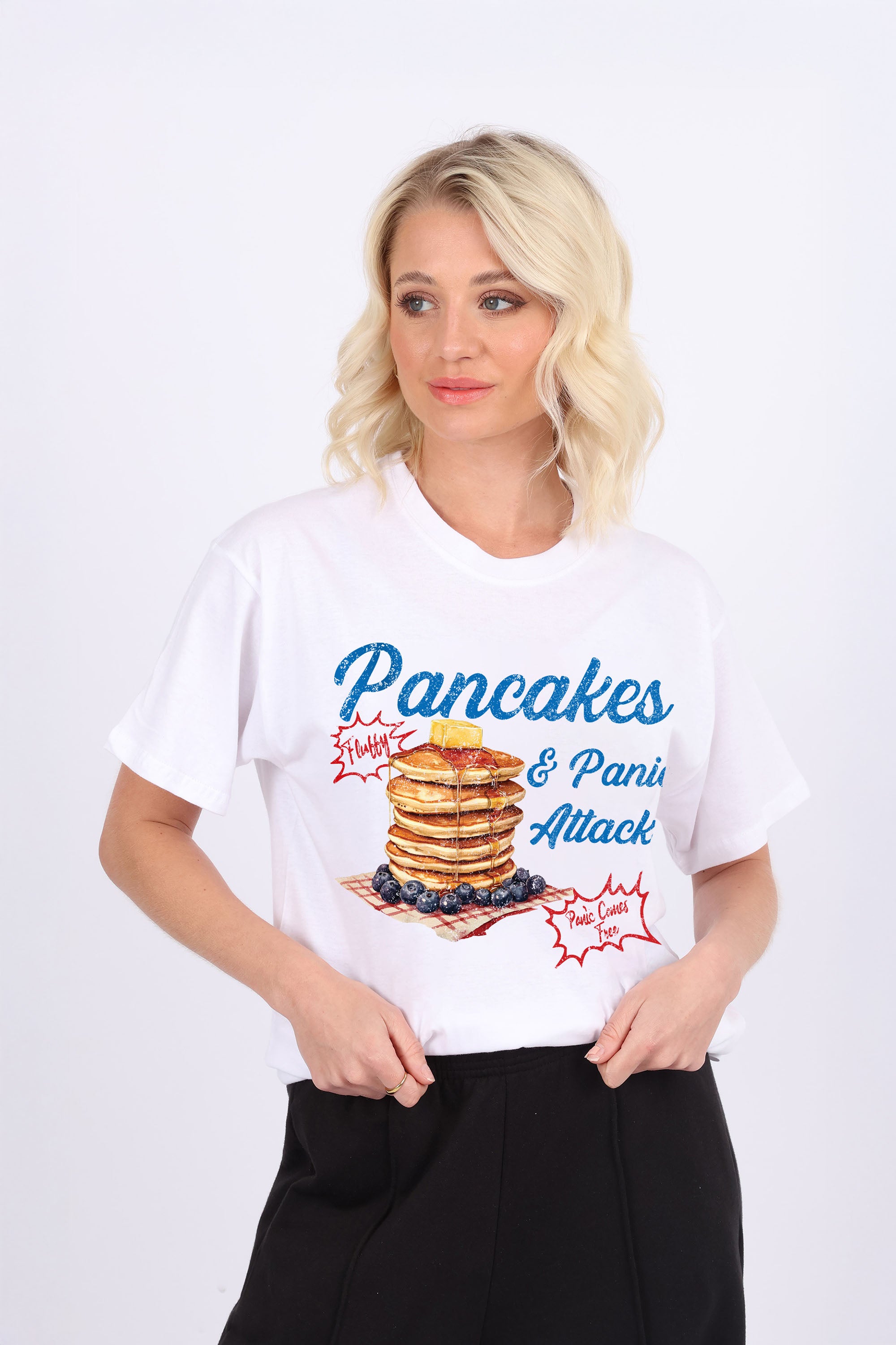 Regular Fit T-Shirt In Pancakes Print (Custom Pack)