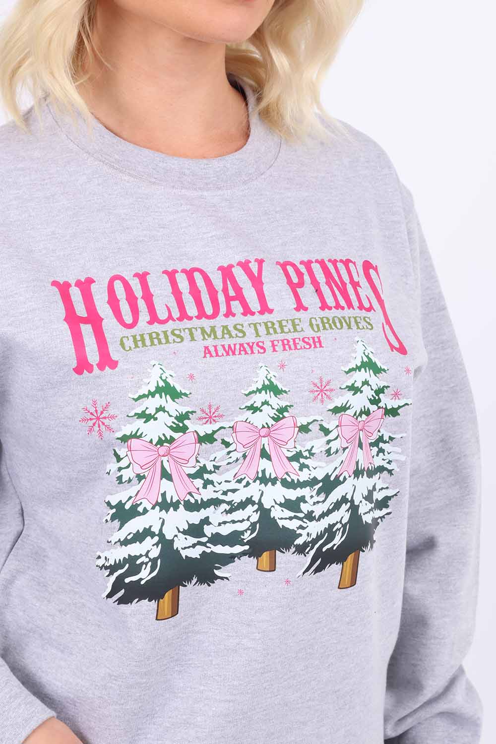 Holliday Pines Printed Christmas Jumper (Pack of 4)