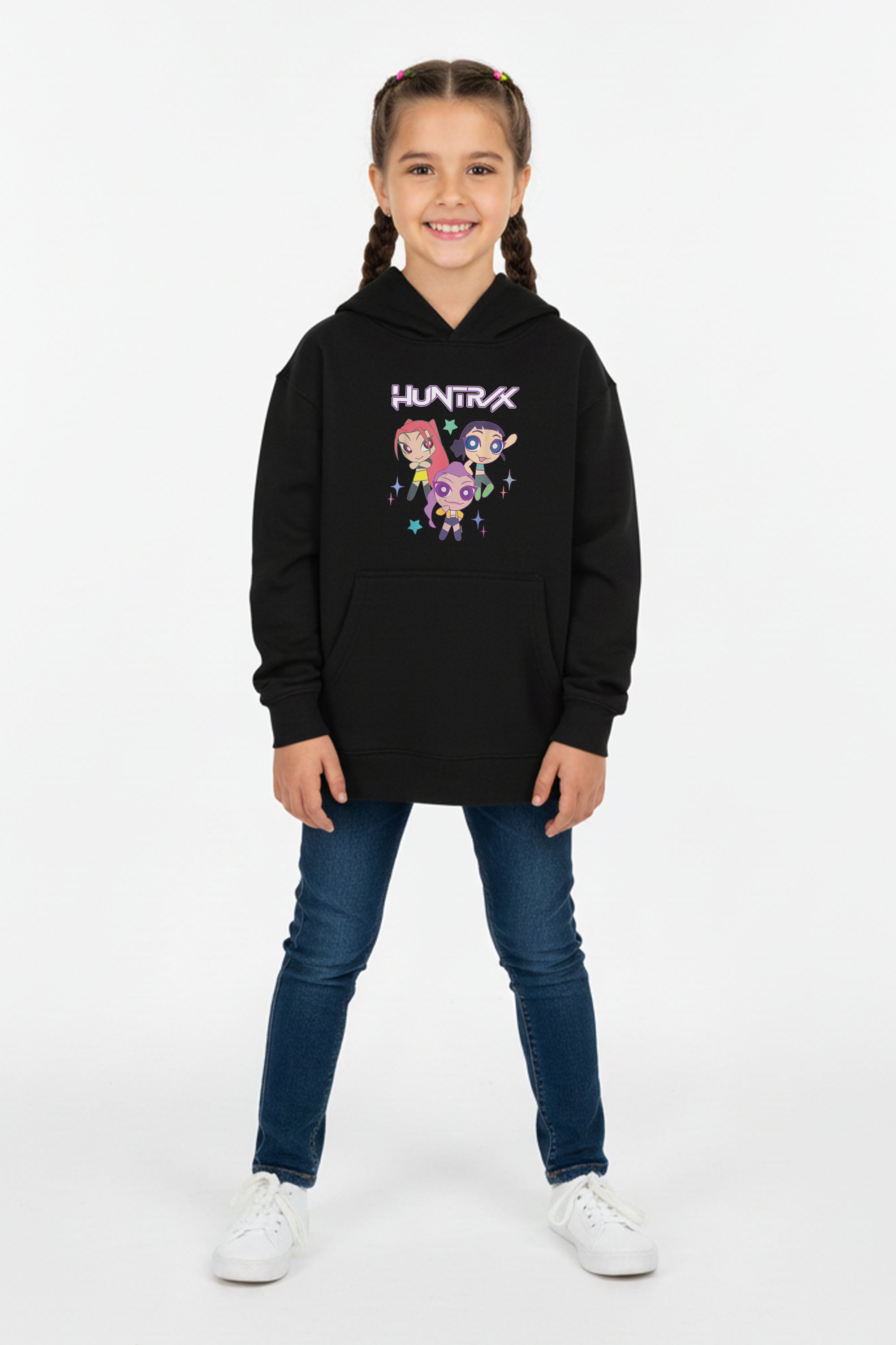 Kids Huntrix Anime Graphic Printed Hoodie