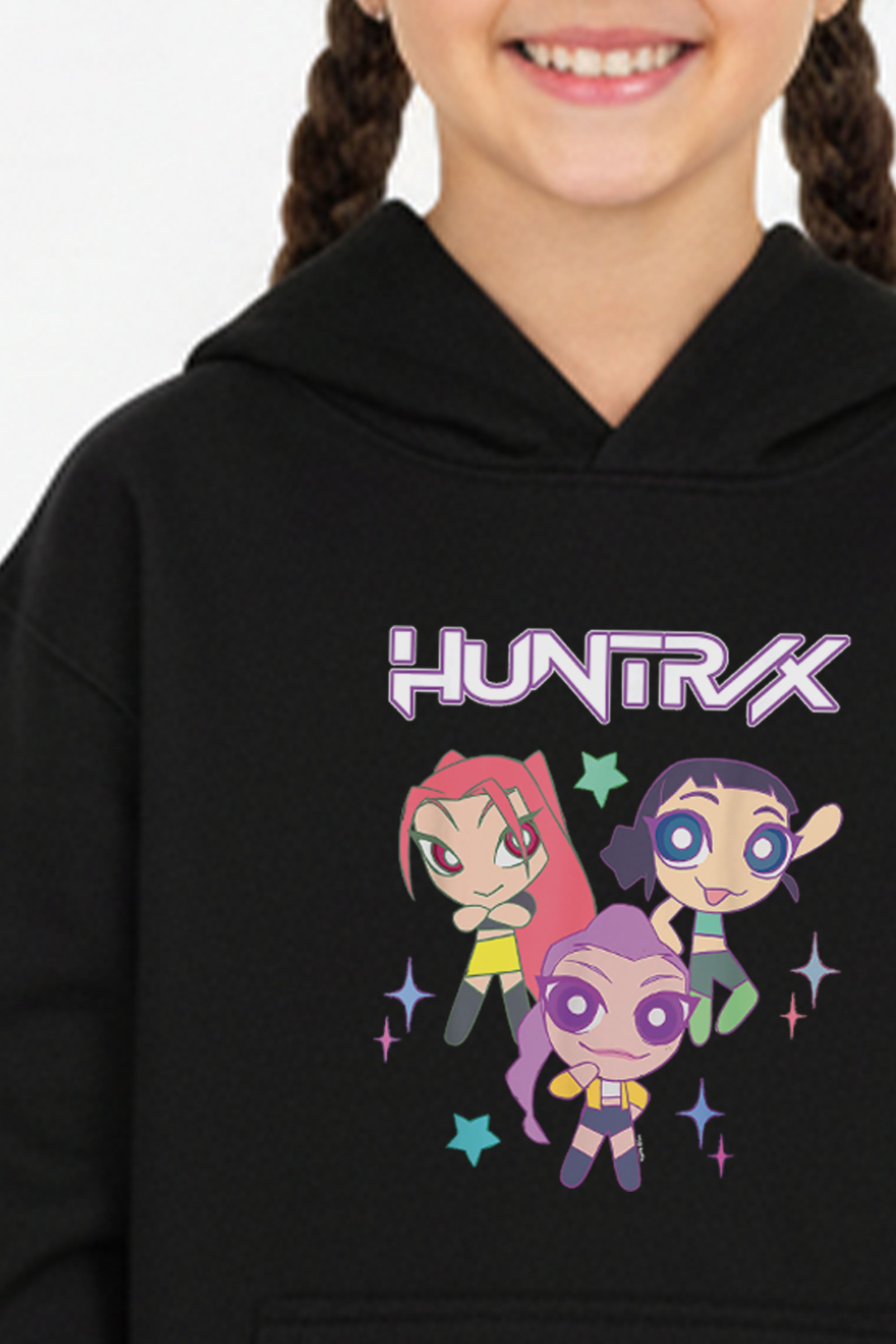 Kids Huntrix Anime Graphic Printed Hoodie