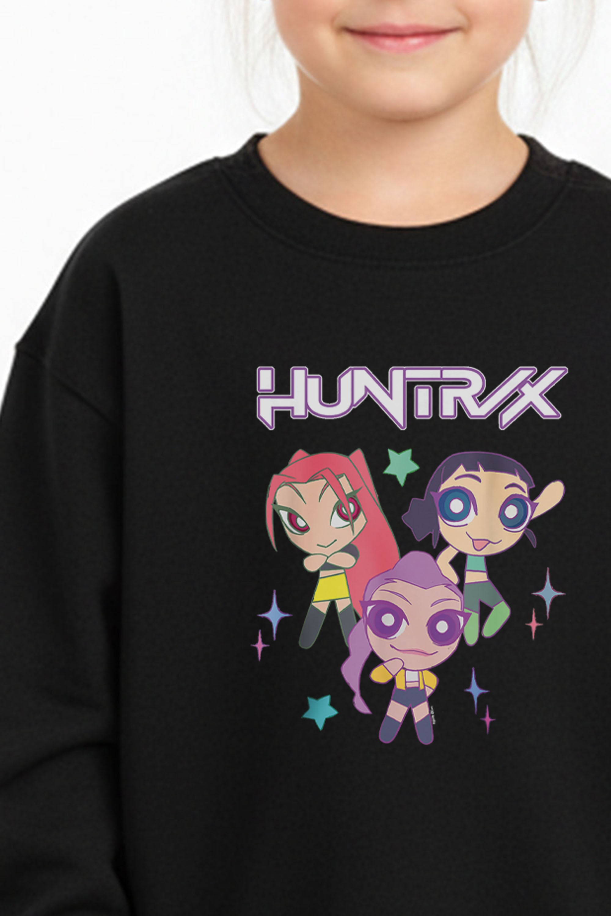 Kids Huntrix Anime Graphic Printed Sweatshirt