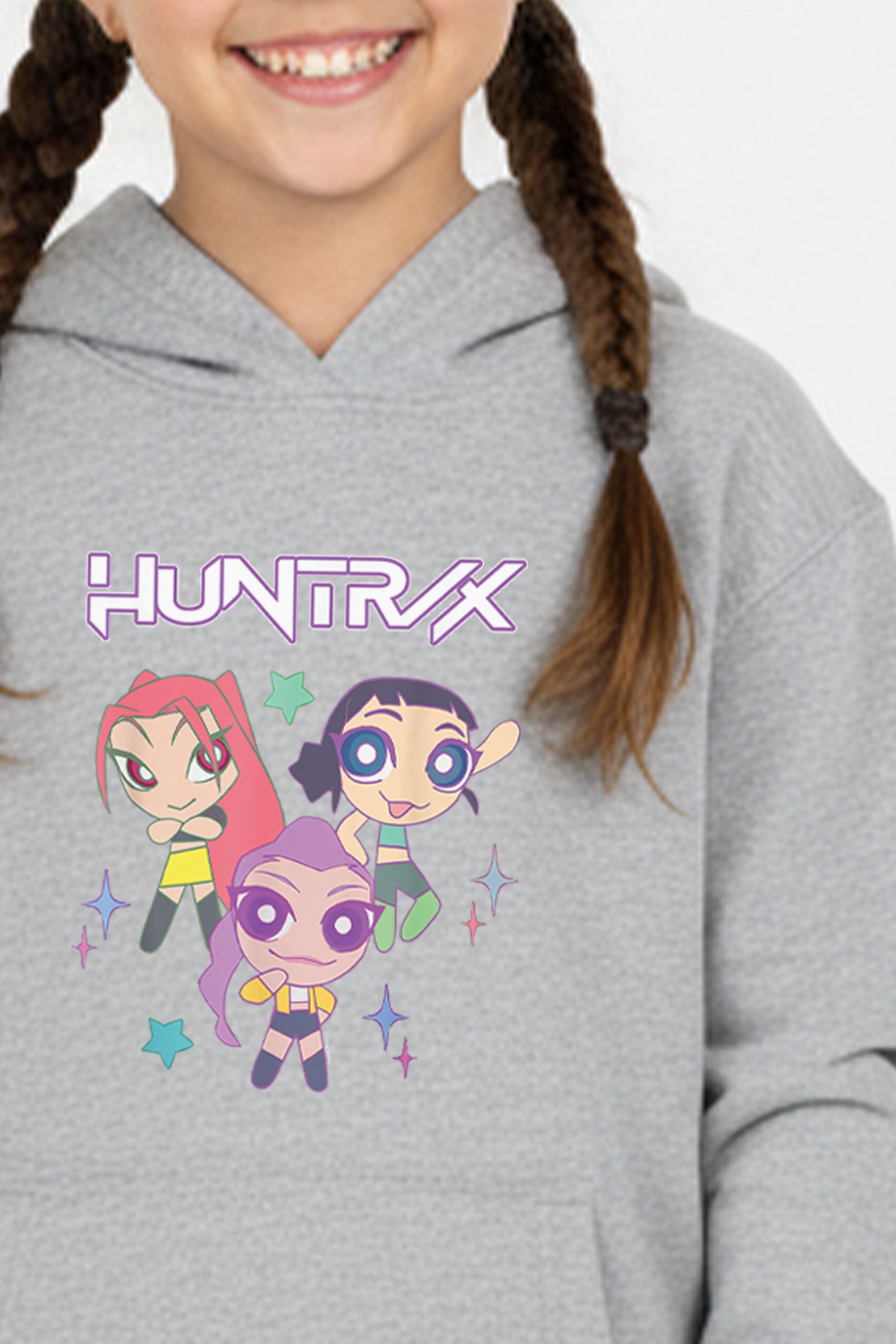 Kids Huntrix Anime Graphic Printed Hoodie