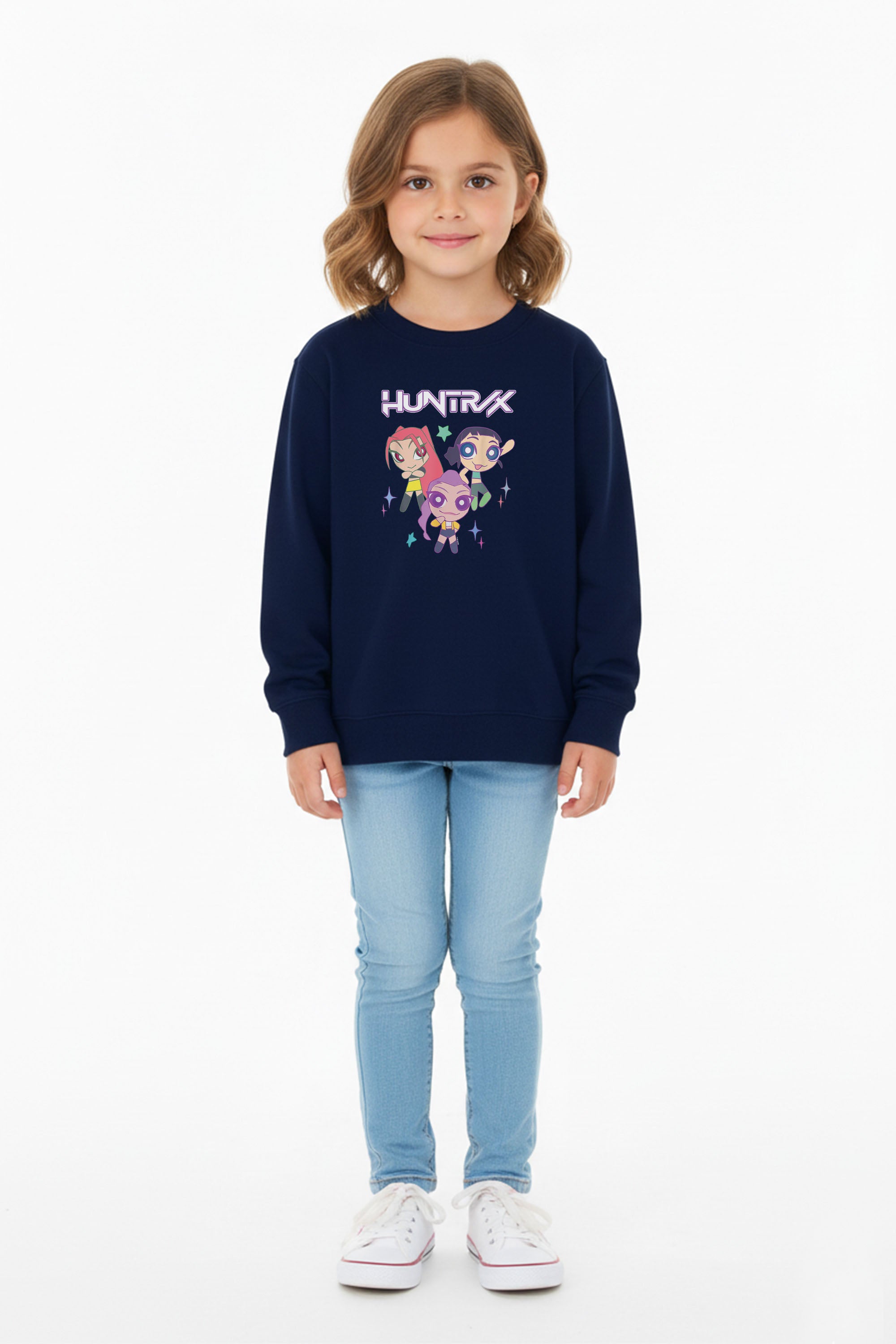 Kids Huntrix Anime Graphic Printed Sweatshirt