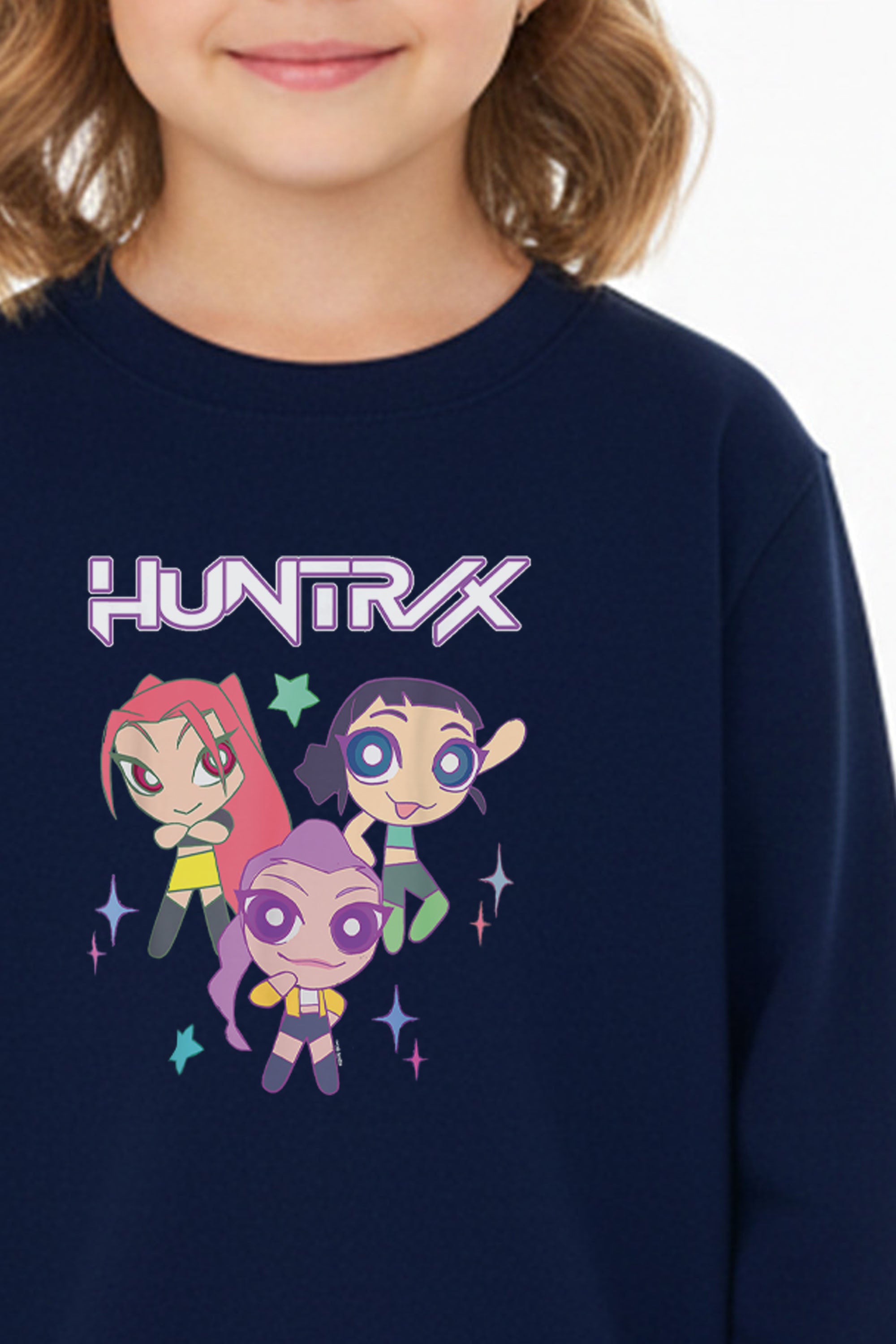 Kids Huntrix Anime Graphic Printed Sweatshirt