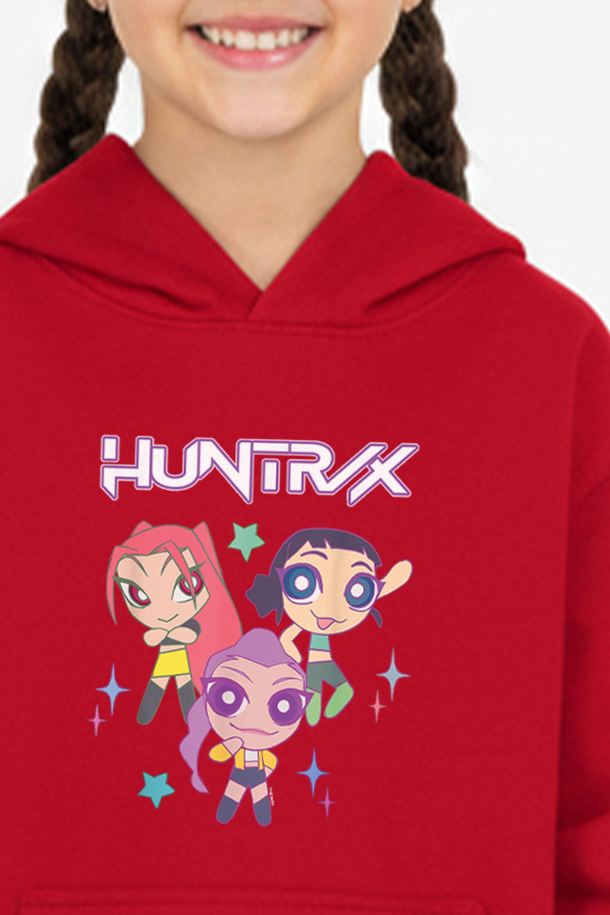 Kids Huntrix Anime Graphic Printed Hoodie