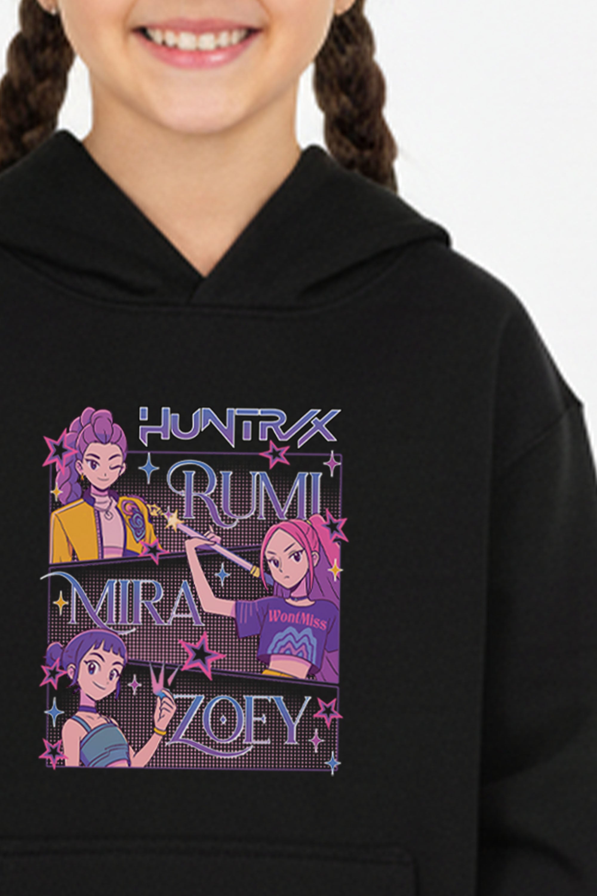 Kids Huntrix Girl Squad Printed Hoodie