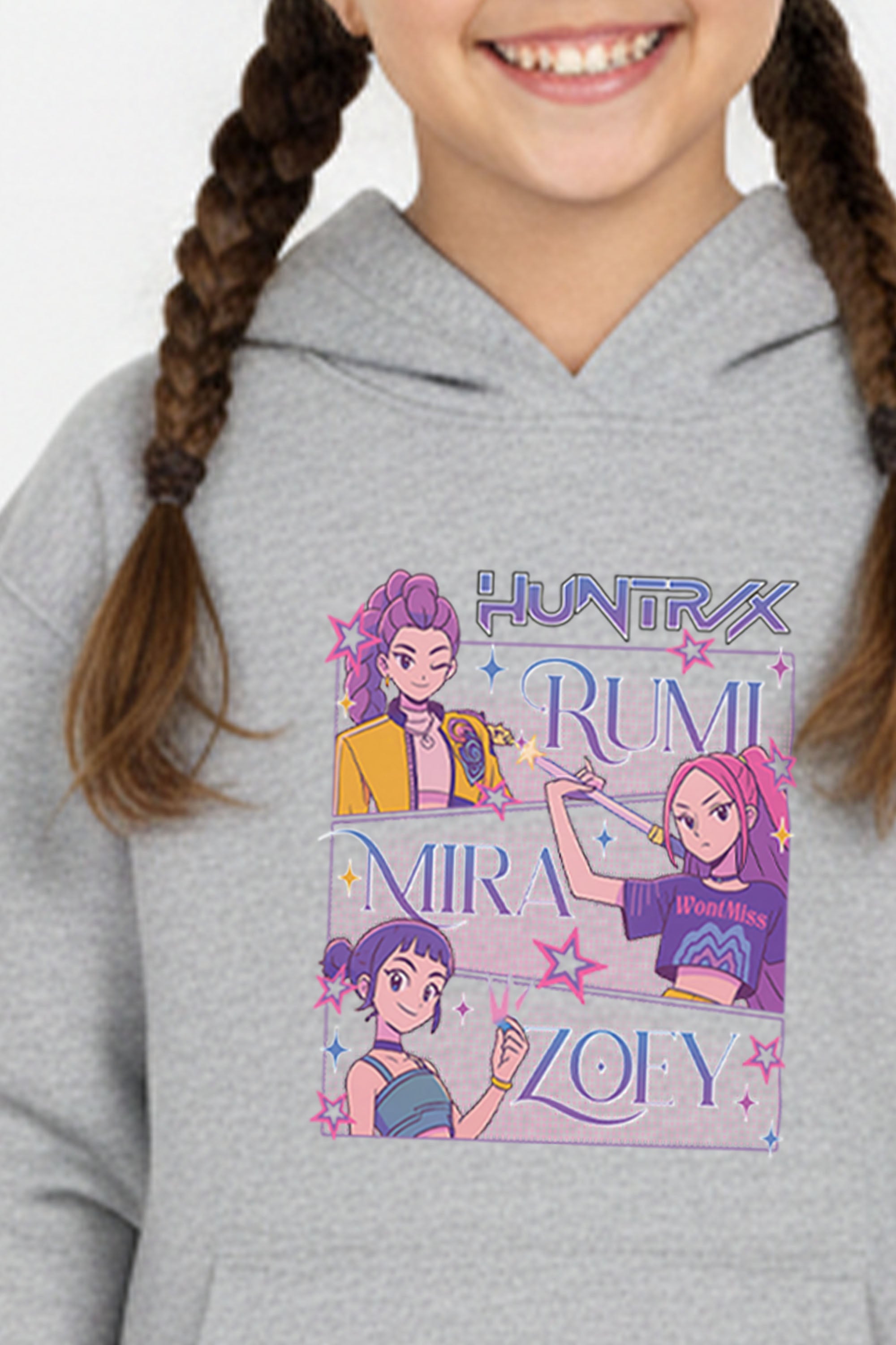 Kids Huntrix Girl Squad Printed Hoodie