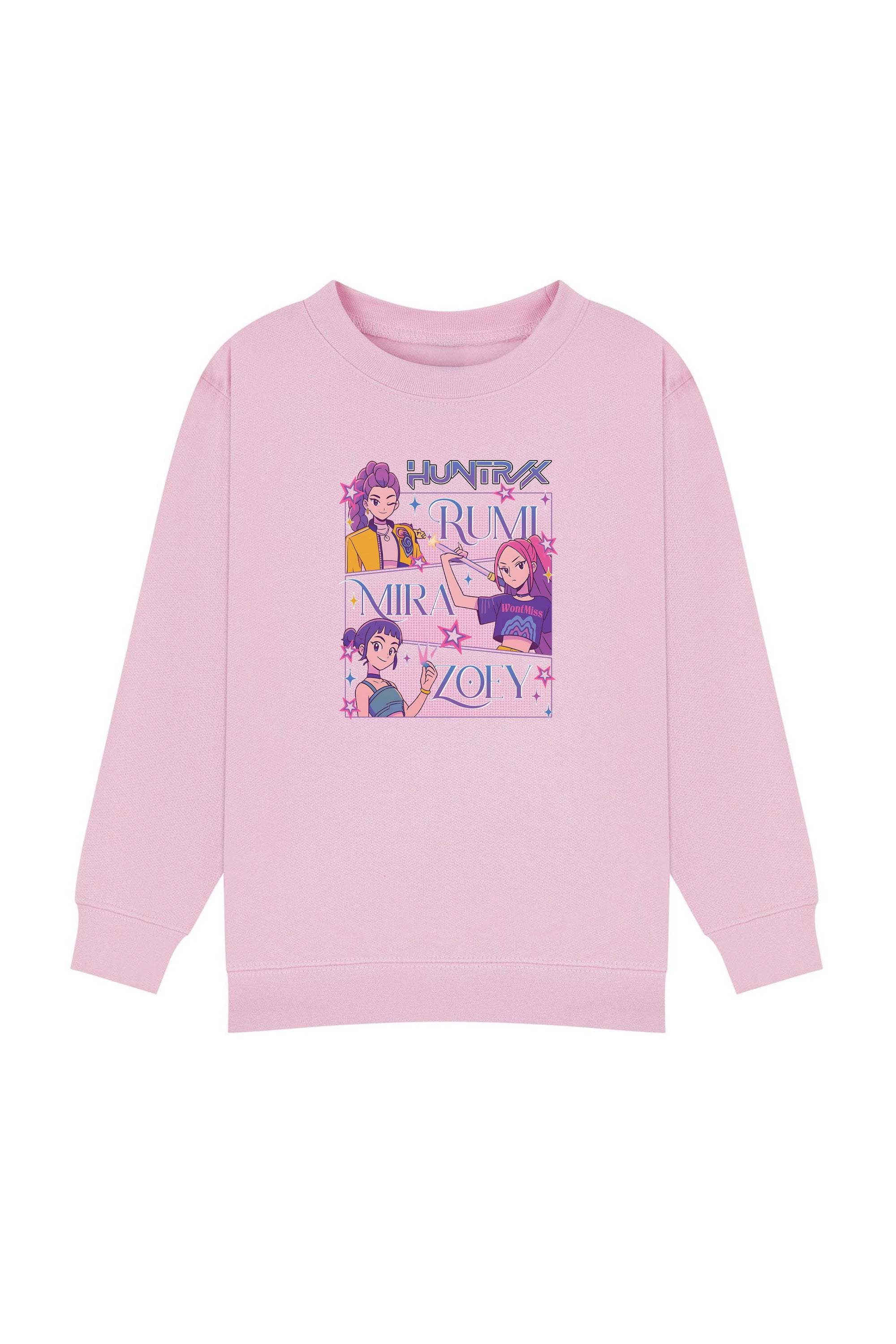 Kids Huntrix Girl Squad Printed Sweatshirt