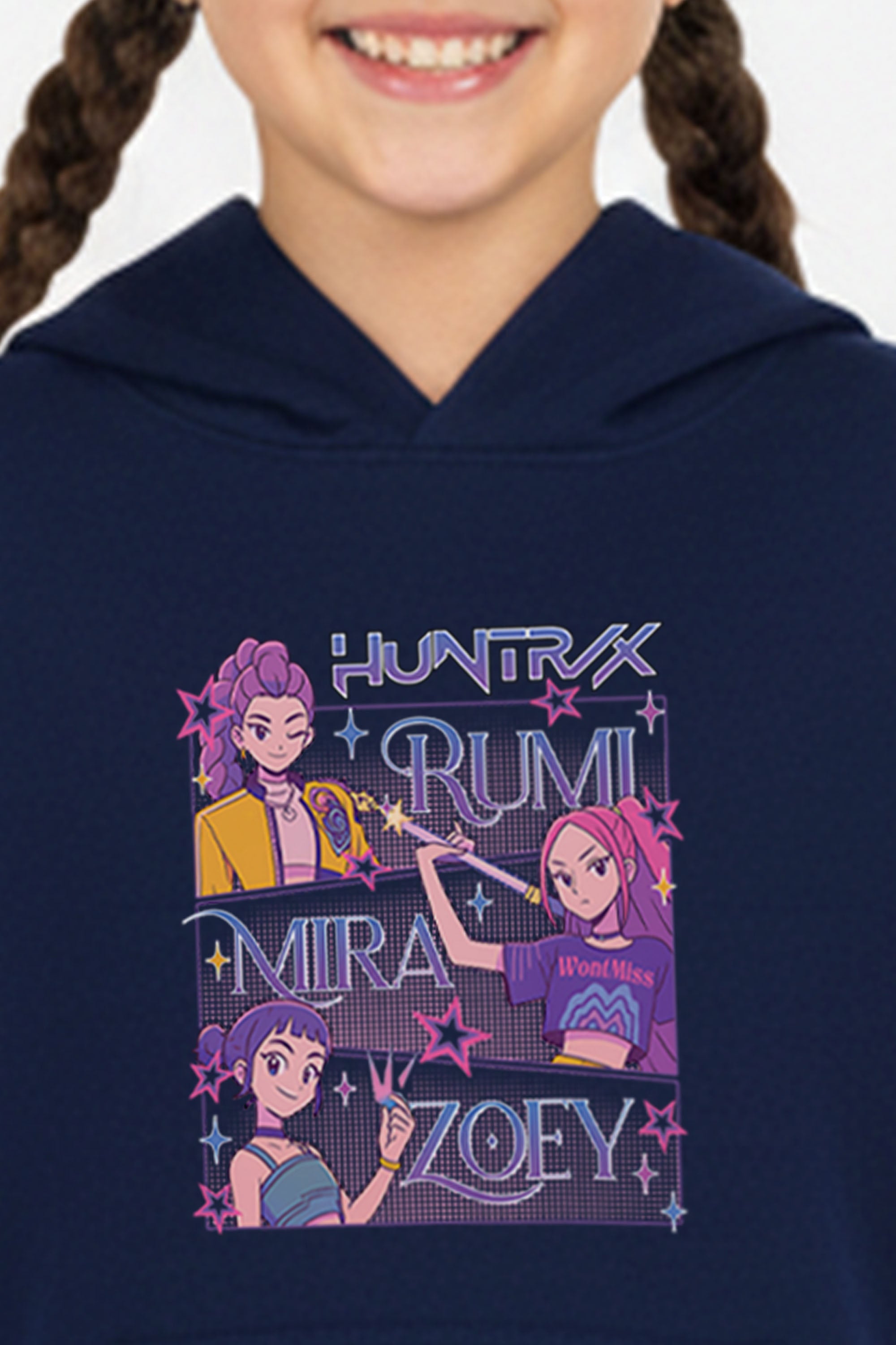 Kids Huntrix Girl Squad Printed Hoodie