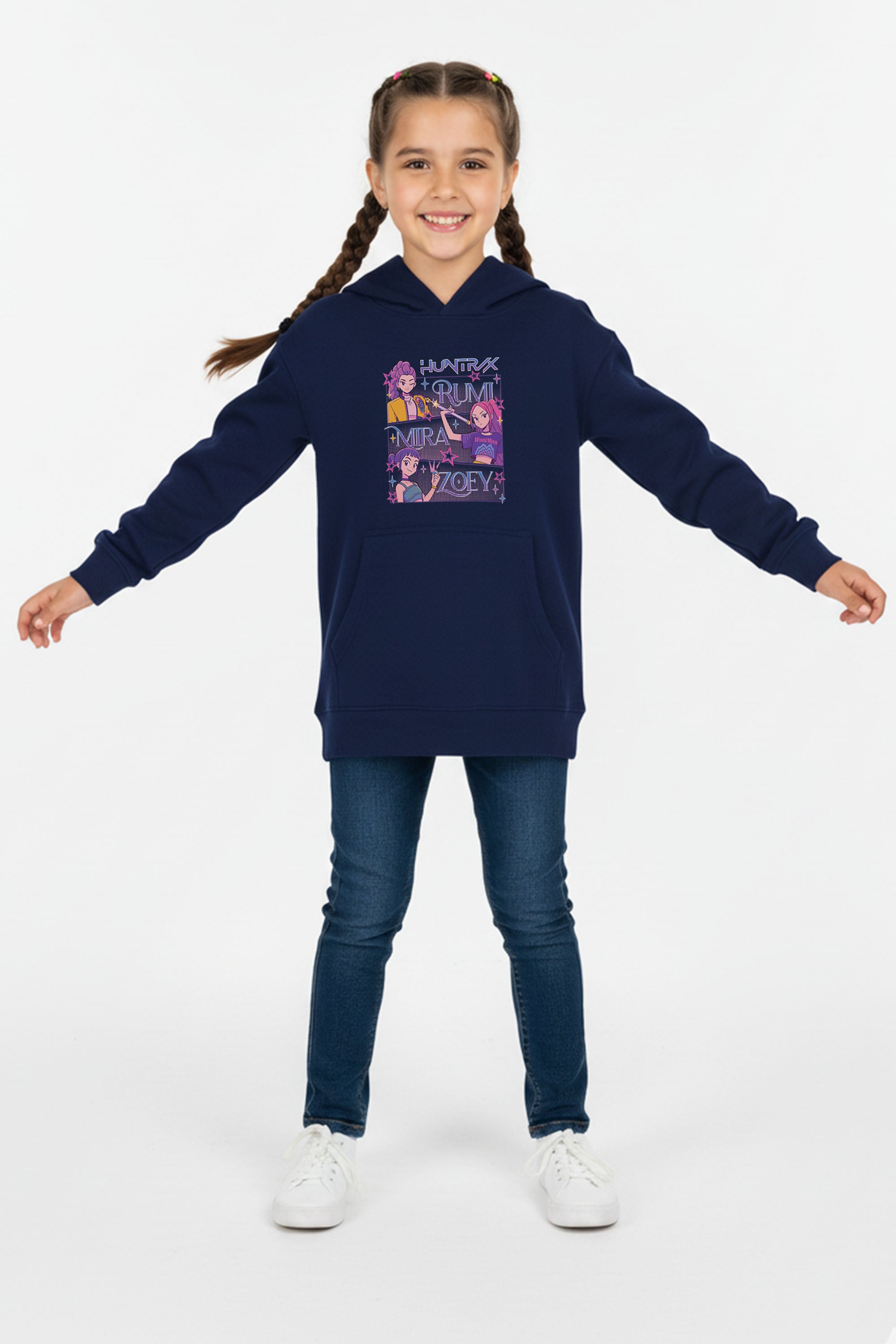 Kids Huntrix Girl Squad Printed Hoodie