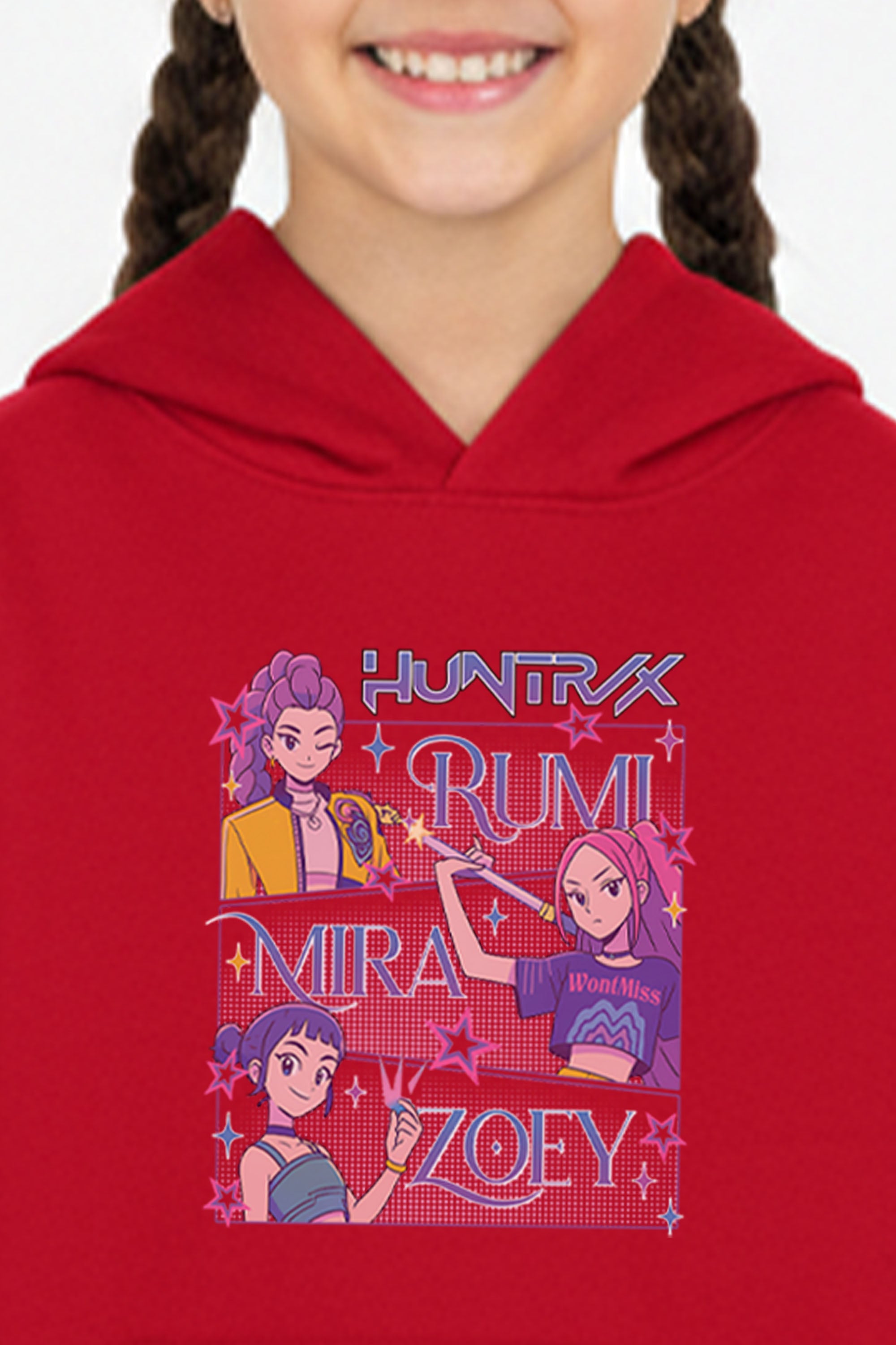 Kids Huntrix Girl Squad Printed Hoodie