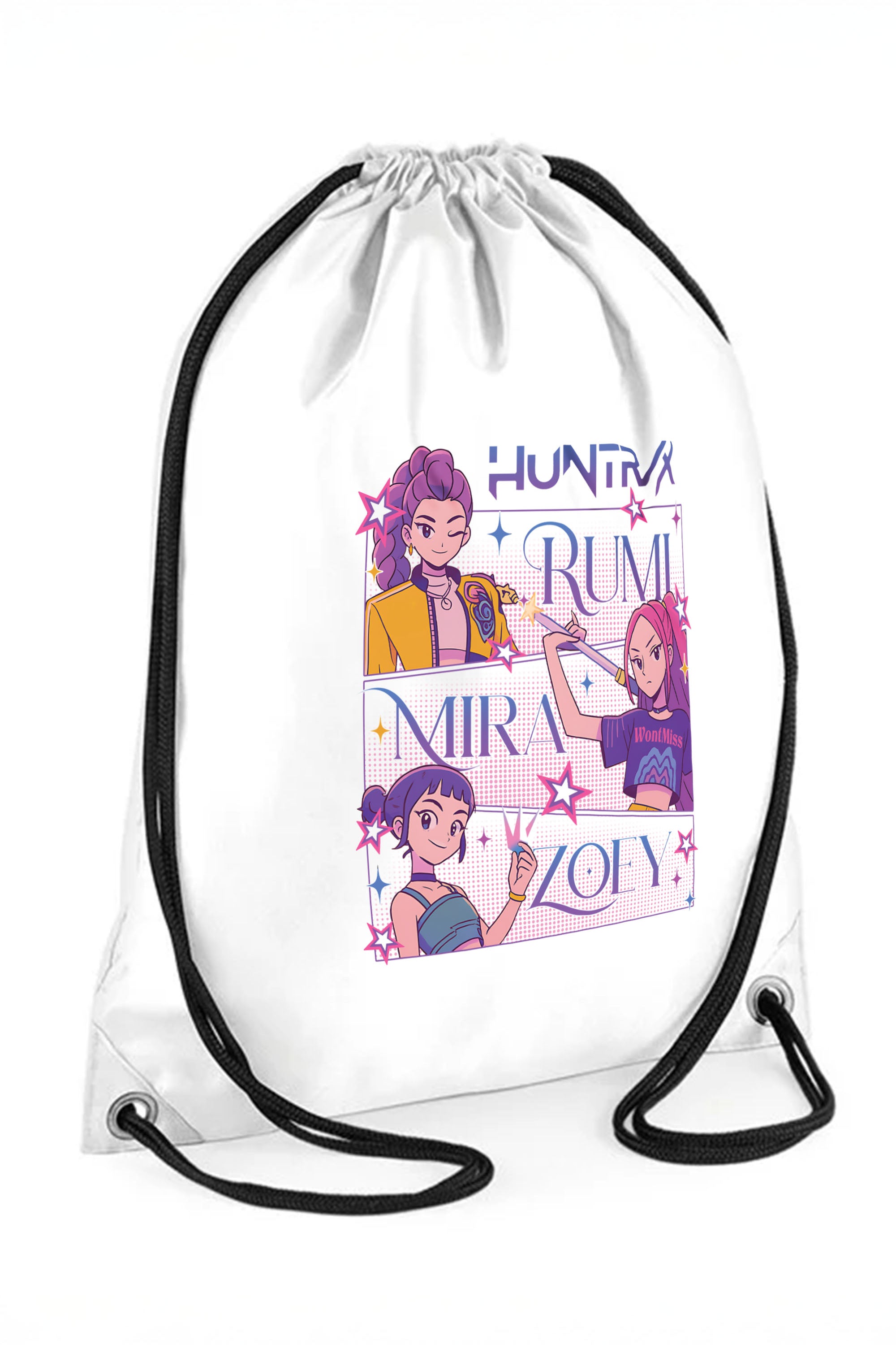Huntrix Girl Squad Printed Water-Resistant Pe/Kit Bag