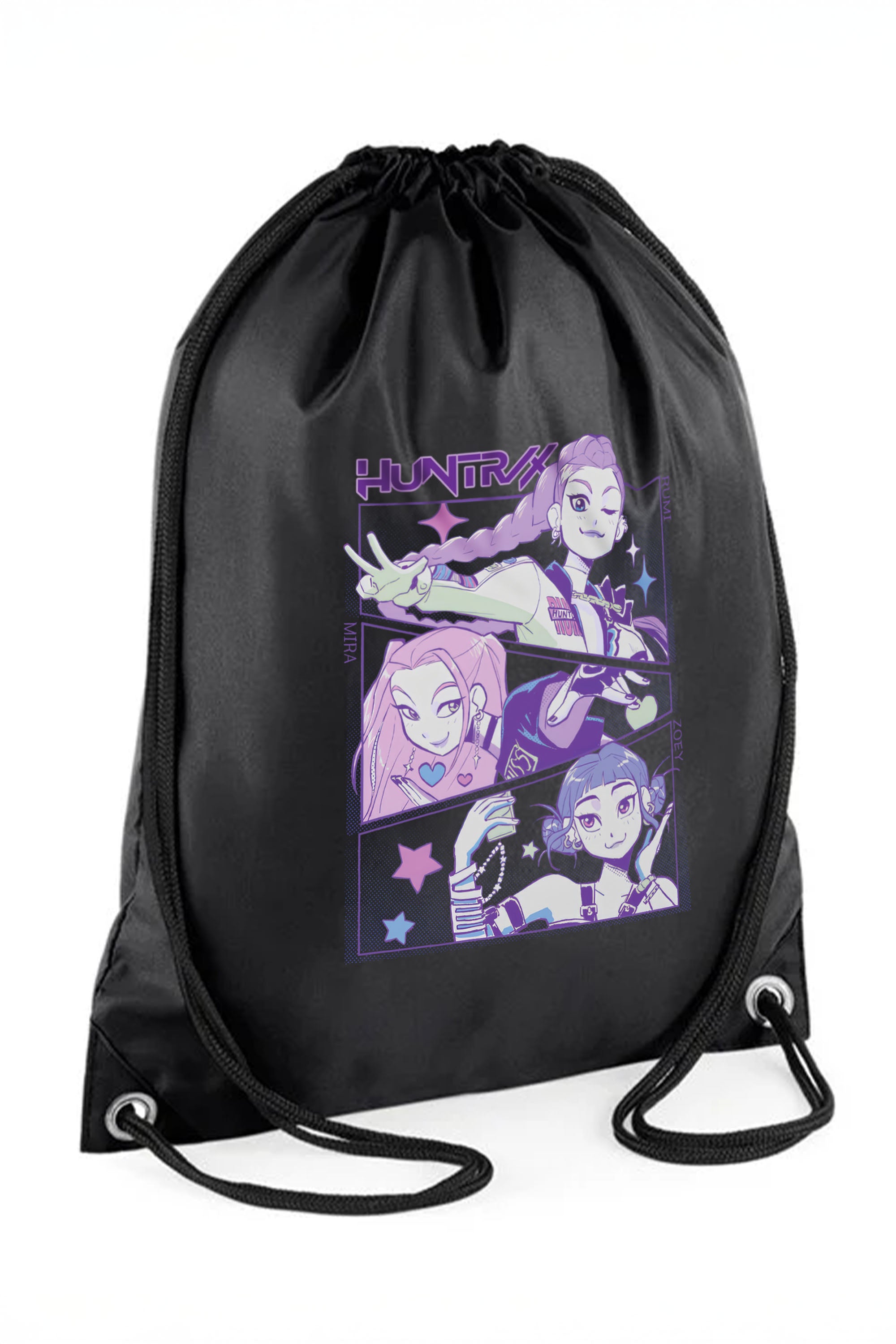 Huntrix K-pop Anime Printed Water-Resistant Pe/Kit Bag