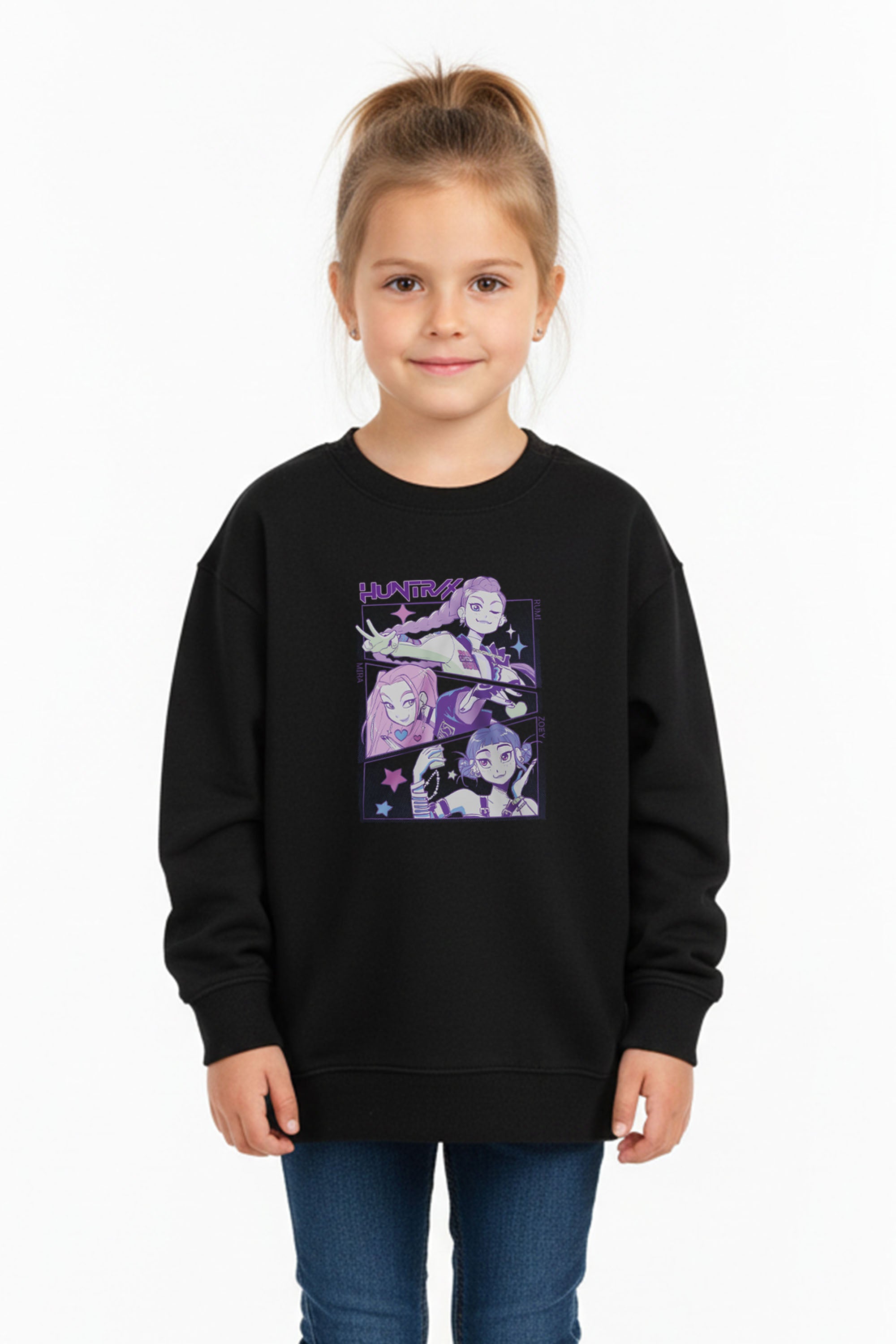 Kids Huntrix K-pop Anime Printed Sweatshirt