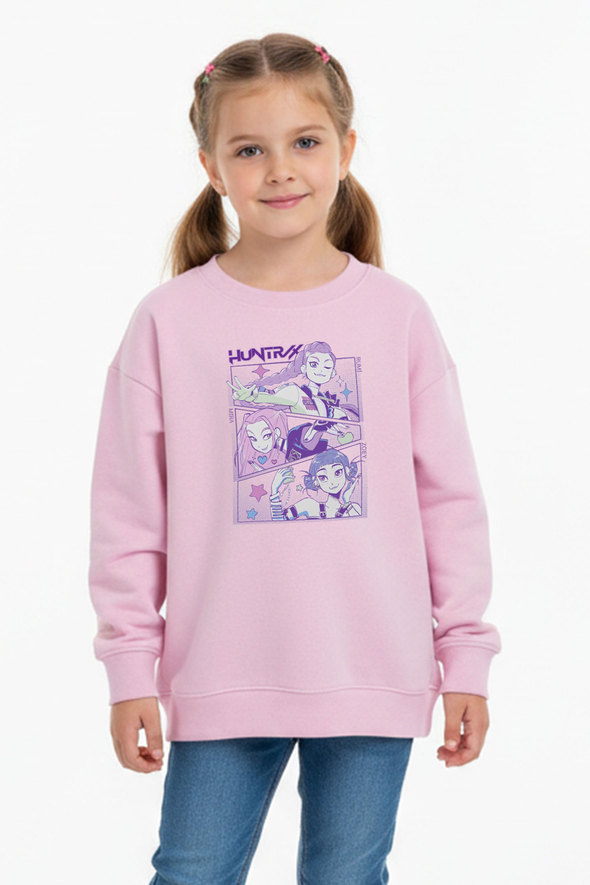Kids Huntrix K-pop Anime Printed Sweatshirt