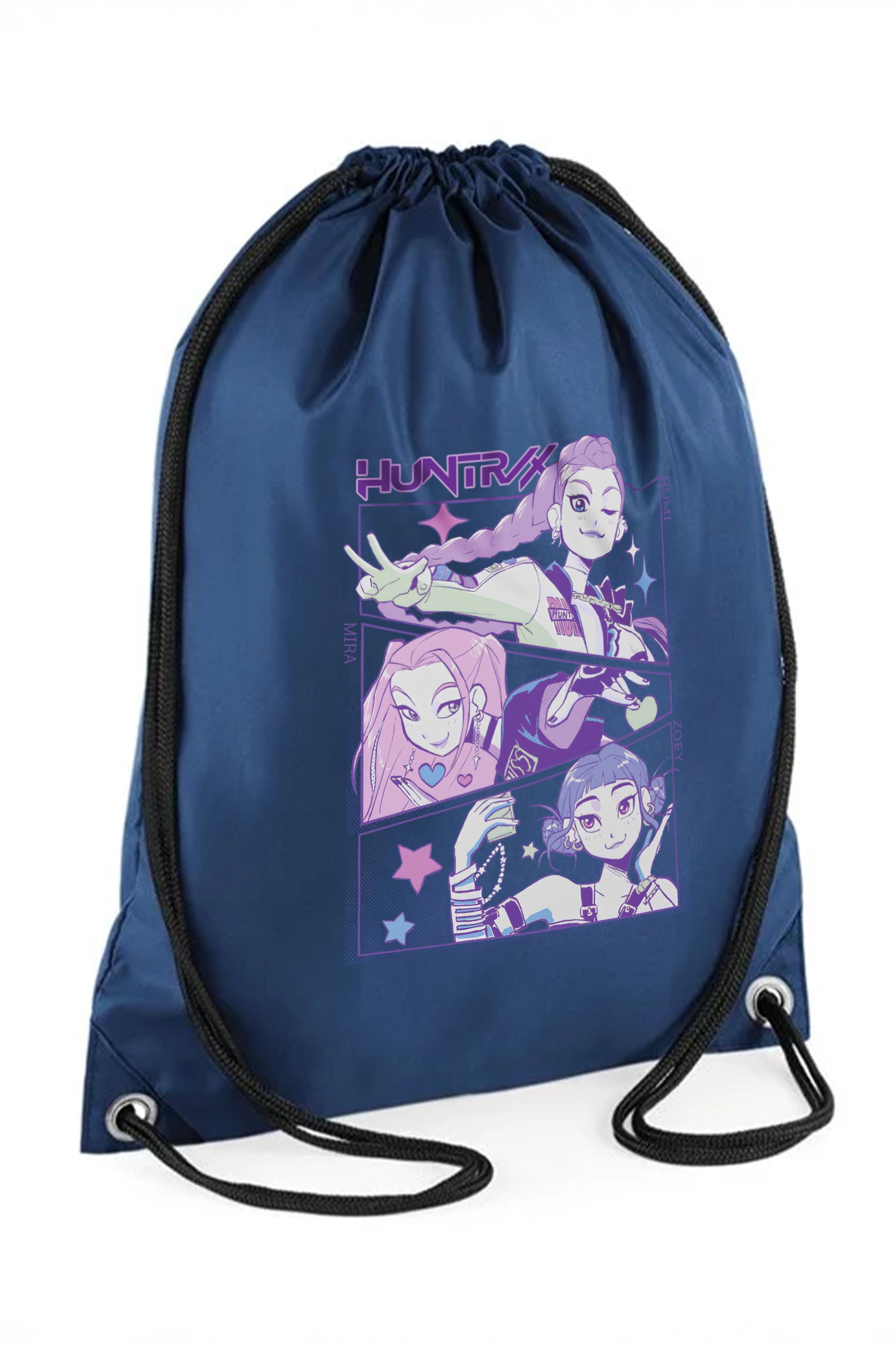 Huntrix K-pop Anime Printed Water-Resistant Pe/Kit Bag
