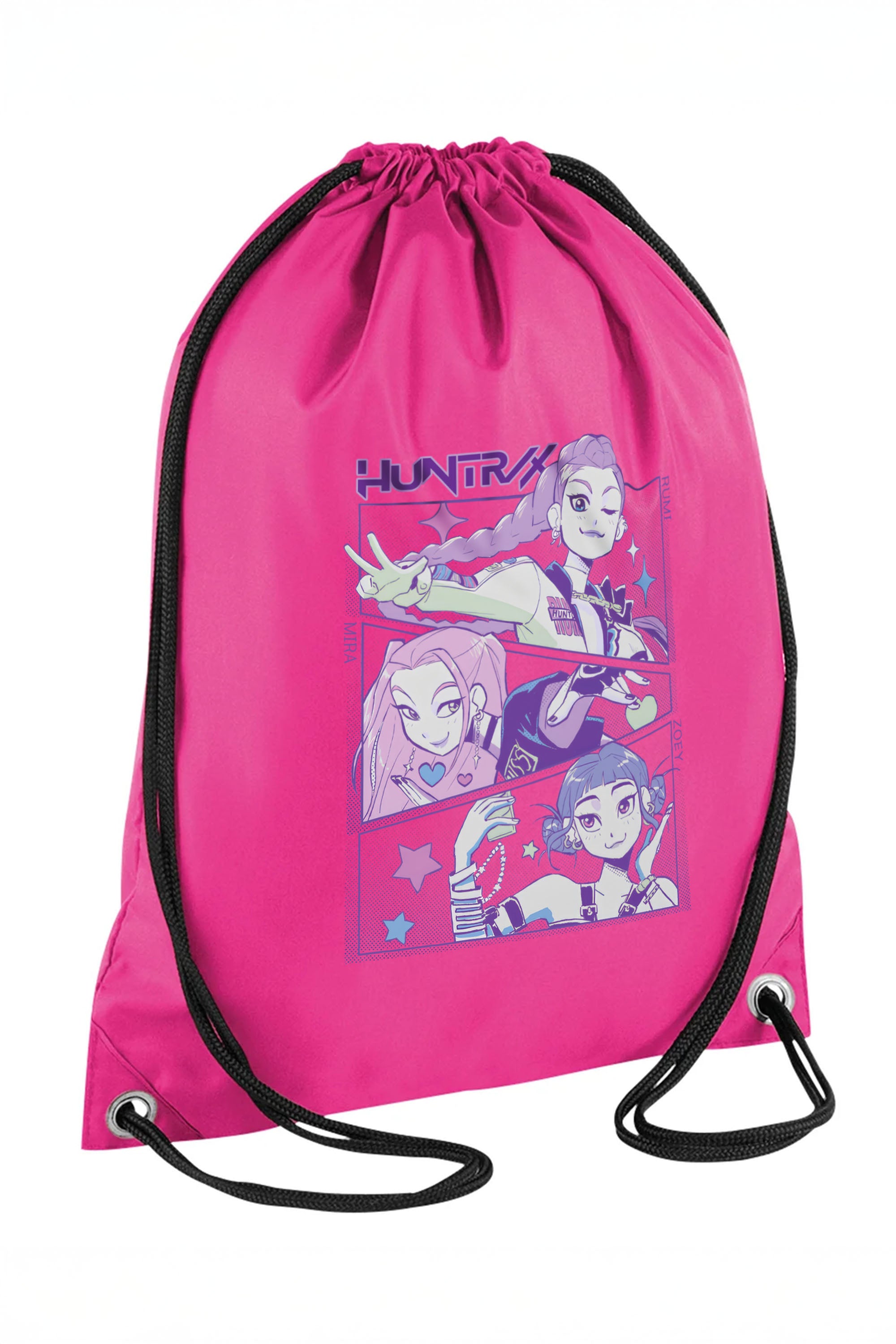 Huntrix K-pop Anime Printed Water-Resistant Pe/Kit Bag