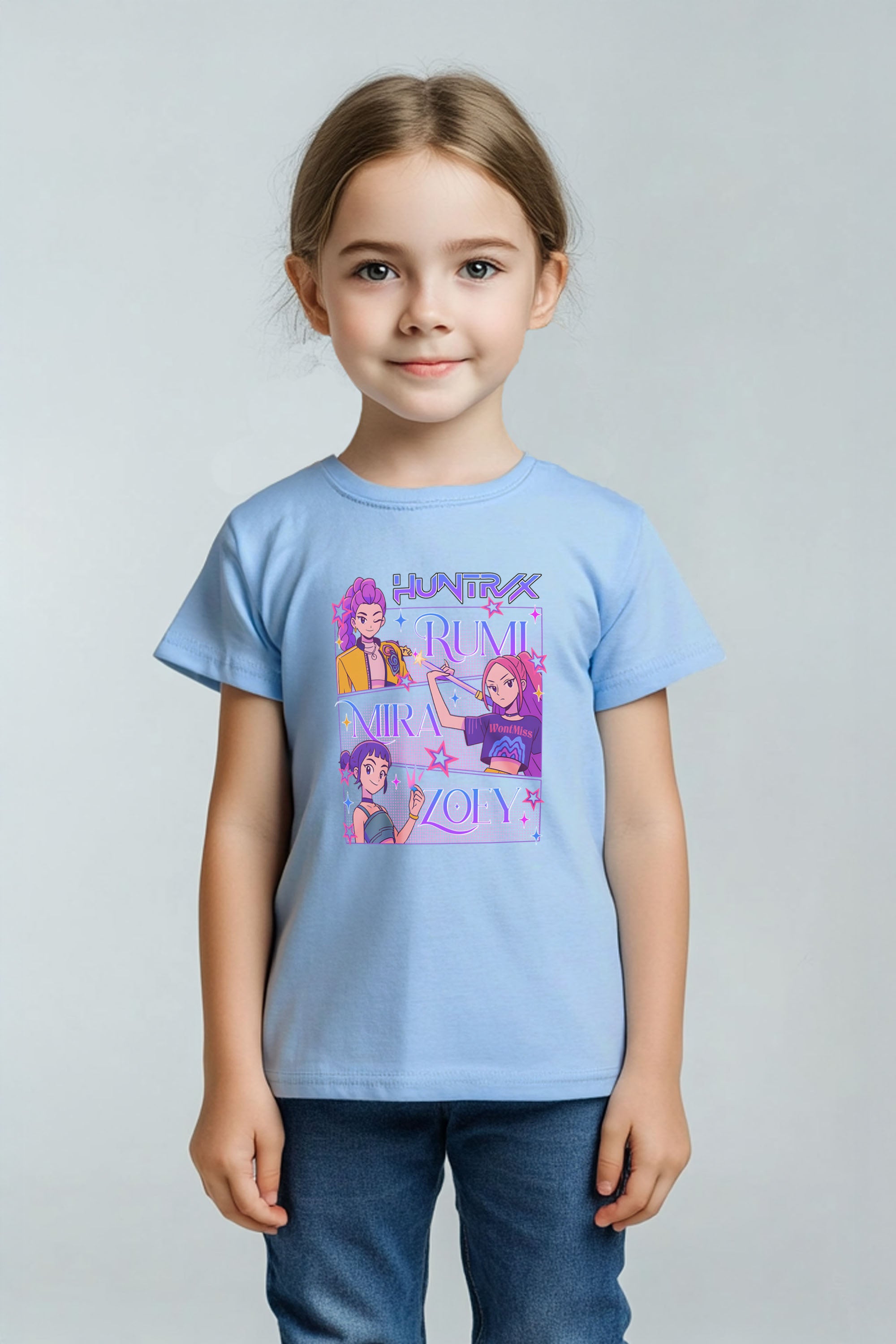 Kids Huntrix Girl Squad Printed T-Shirt