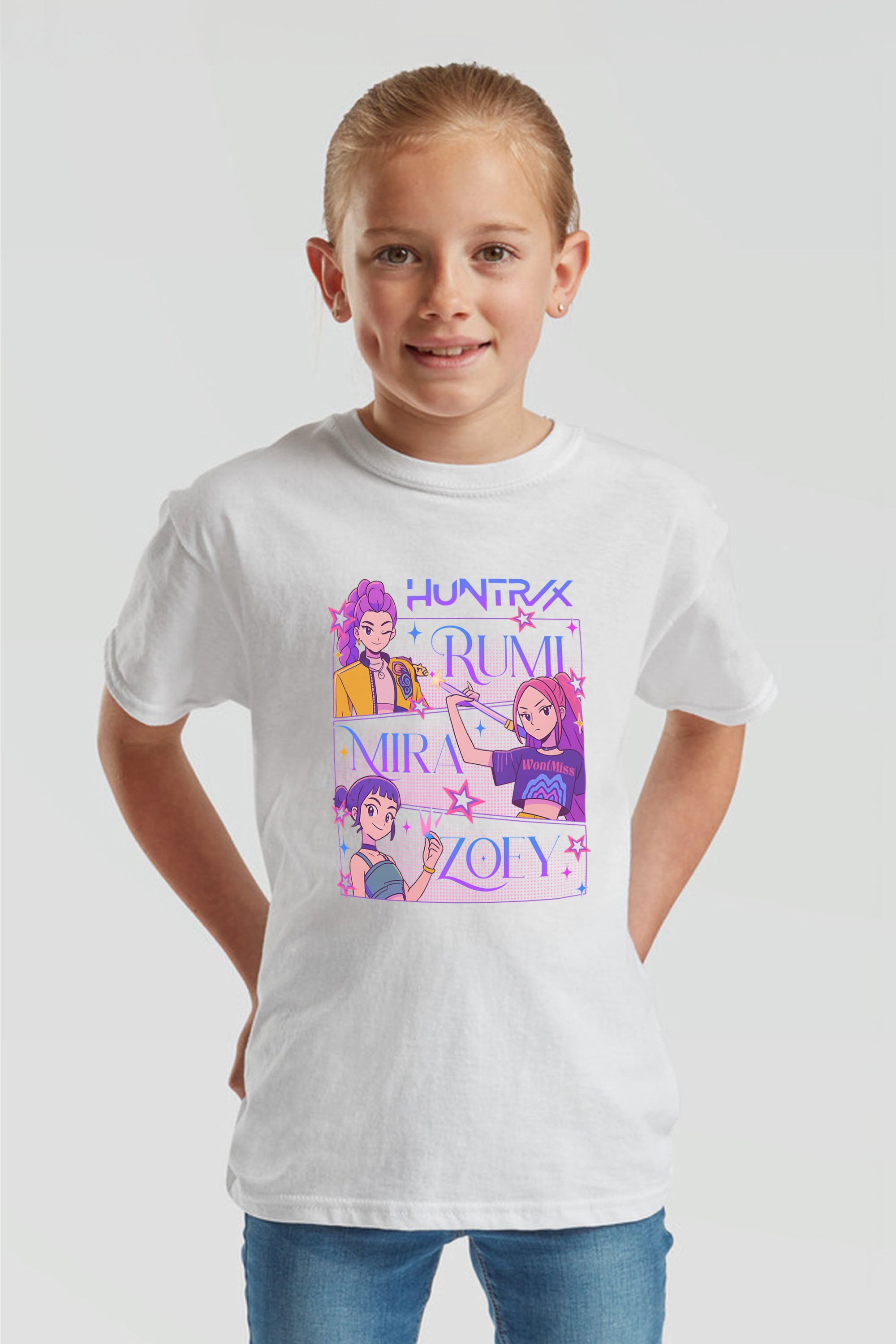 Kids Huntrix Girl Squad Printed T-Shirt