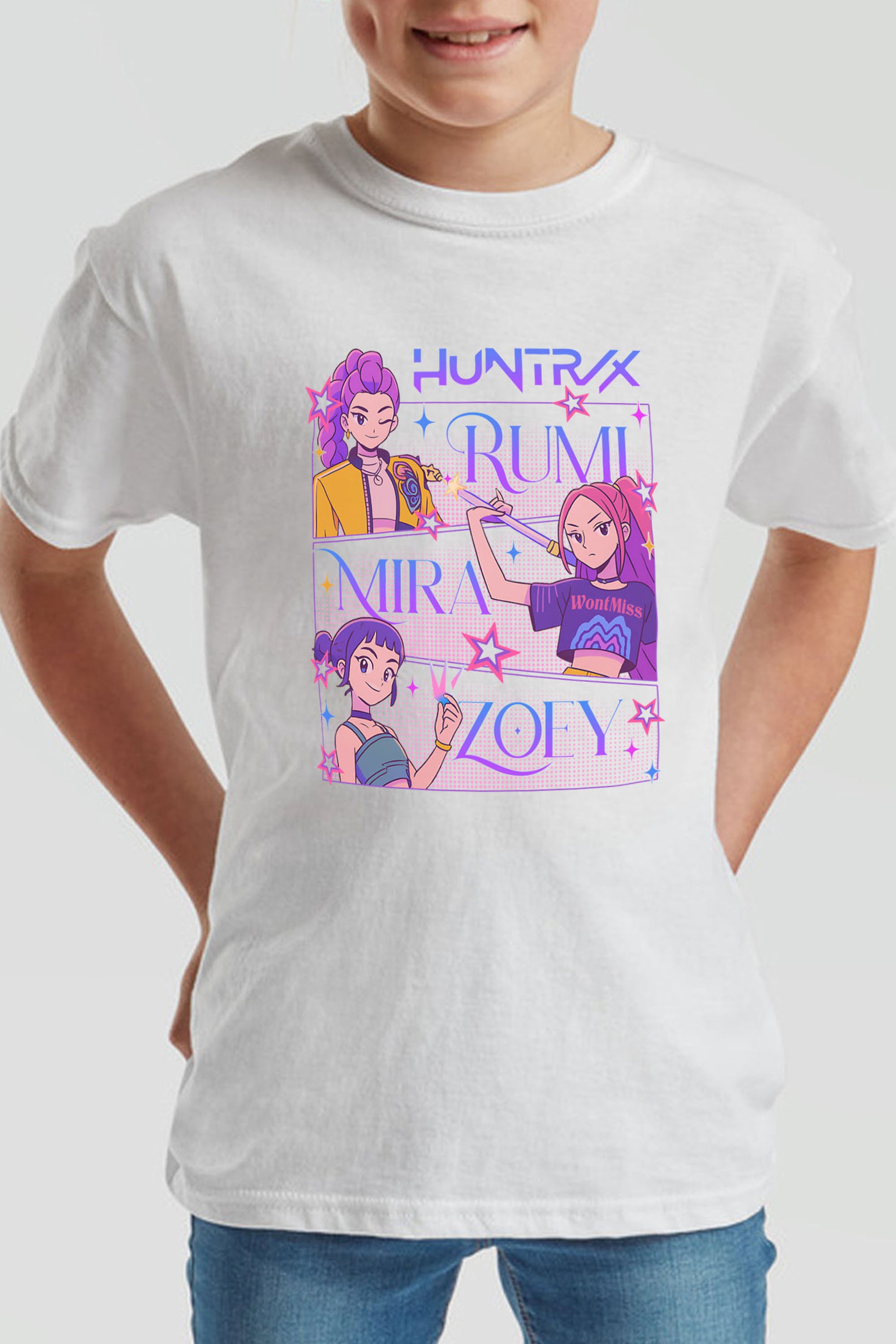 Kids Huntrix Girl Squad Printed T-Shirt