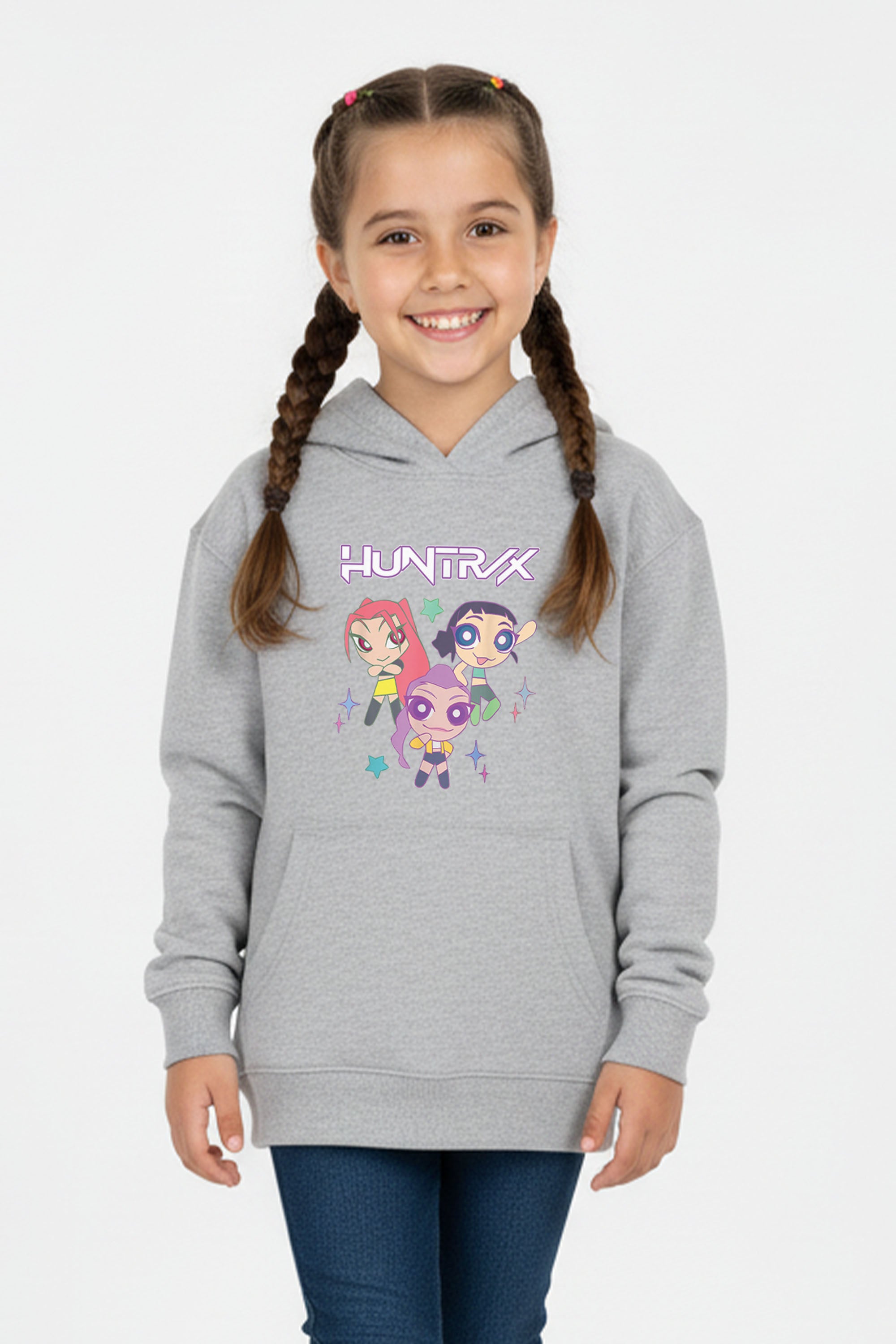 Kids Huntrix Anime Graphic Printed Hoodie