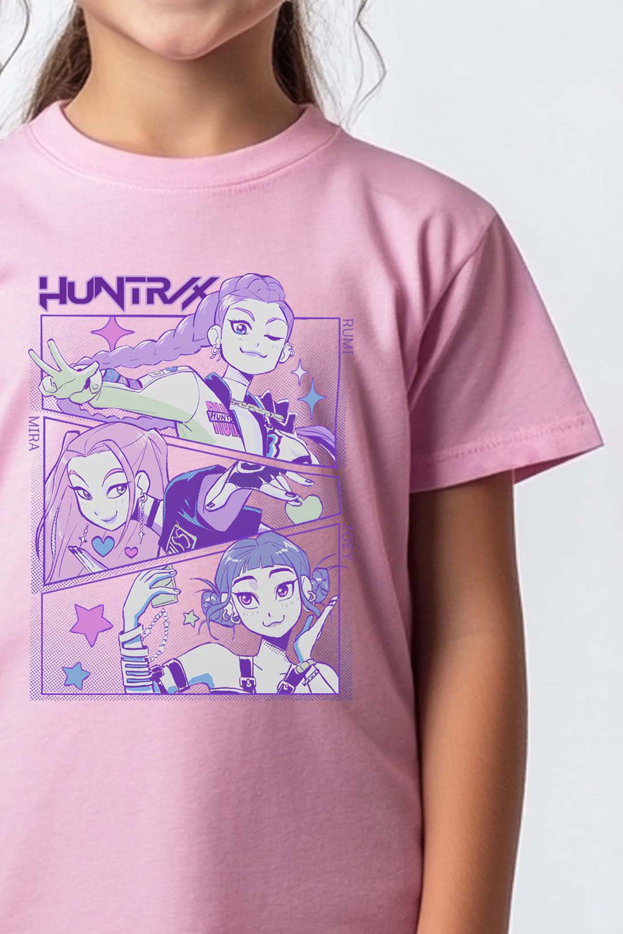 Kids Huntrix K-pop Anime Printed T-Shirt