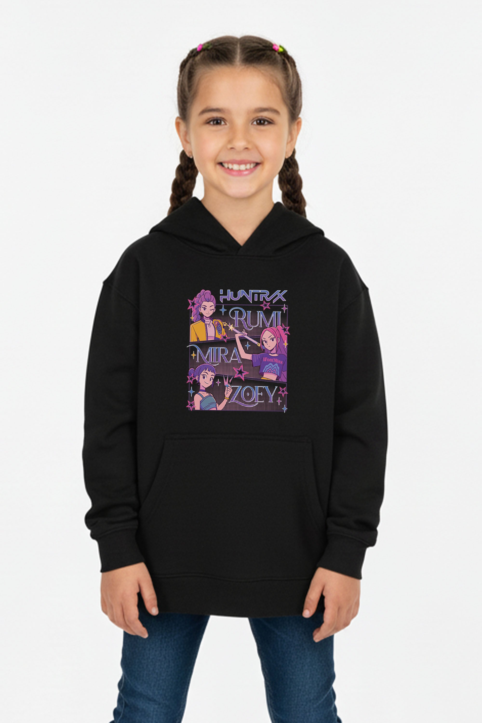 Kids Huntrix Girl Squad Printed Hoodie
