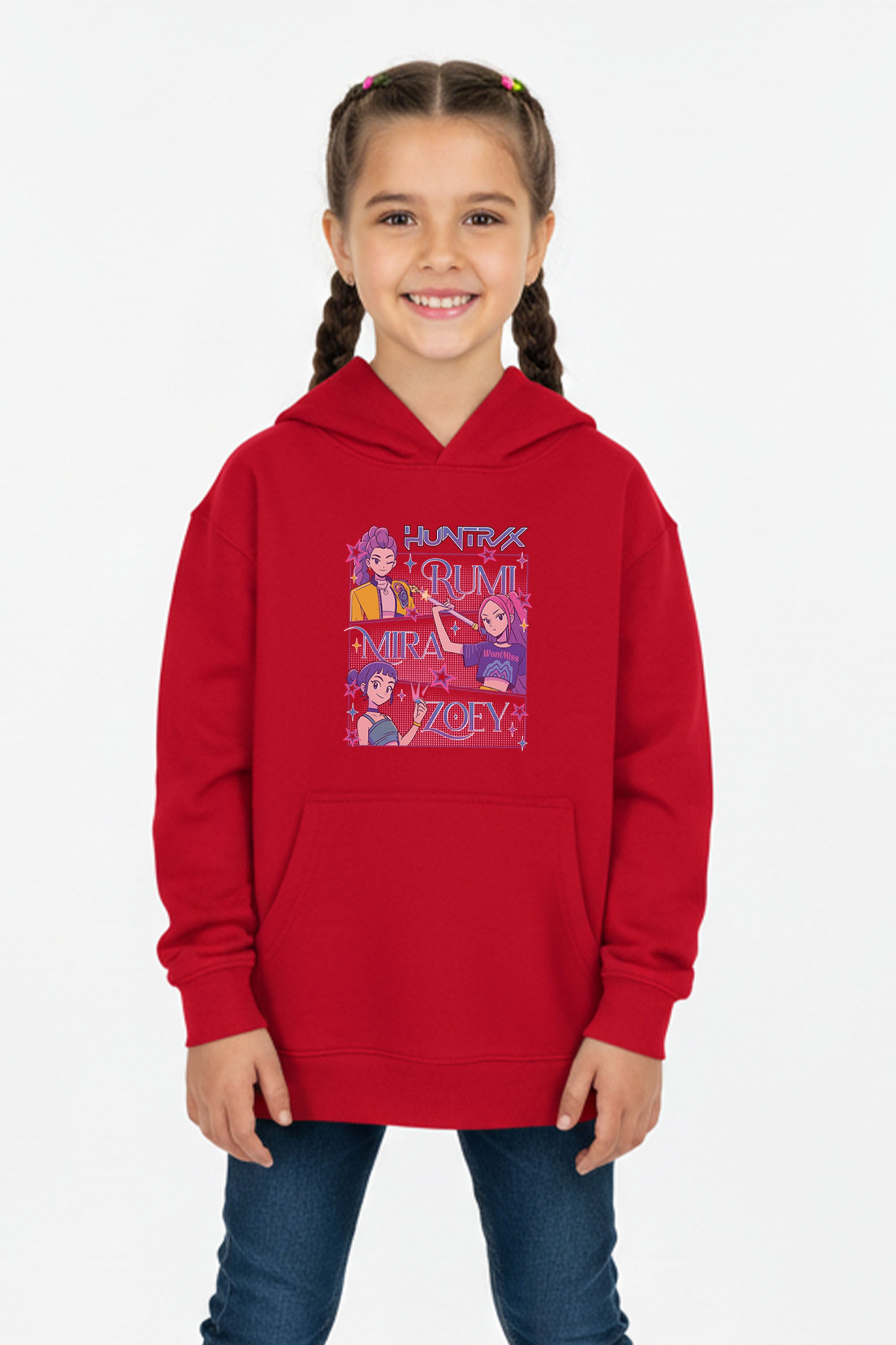 Kids Huntrix Girl Squad Printed Hoodie