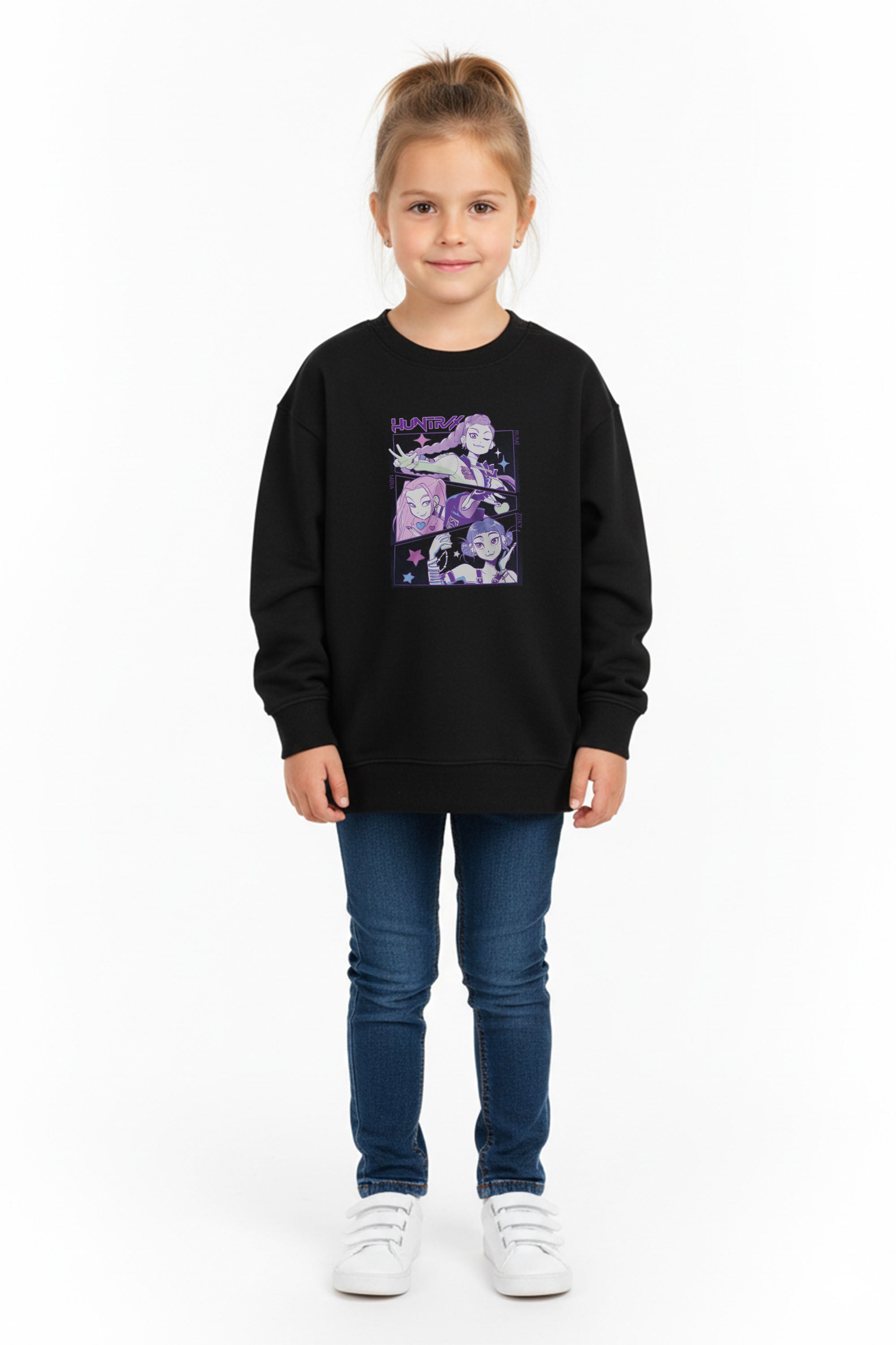 Kids Huntrix K-pop Anime Printed Sweatshirt