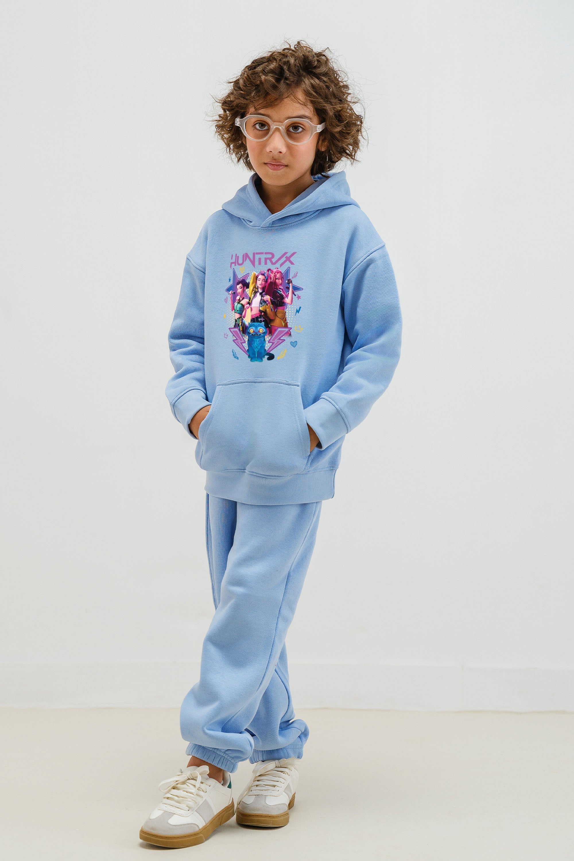 Survêtement Enfant Garçon/fille - Sweat à Capuche + Pantalon Jogging - Motif Cartoon - Coton Confortable - Taille 4-14 Ans - 8