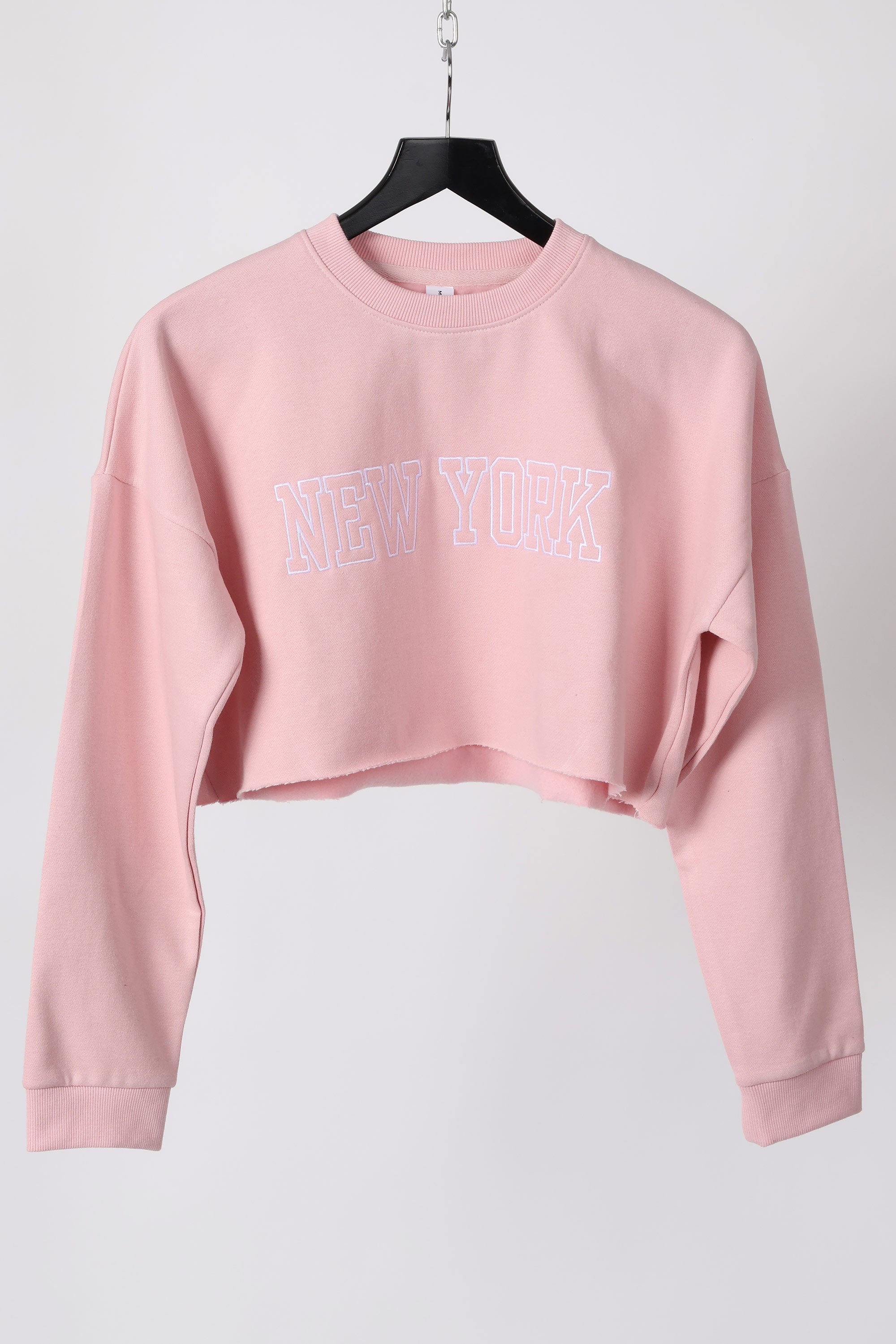 Embroidered “New York” Cropped Sweatshirt & Jogger Co-Ord Set (Pack of 3)