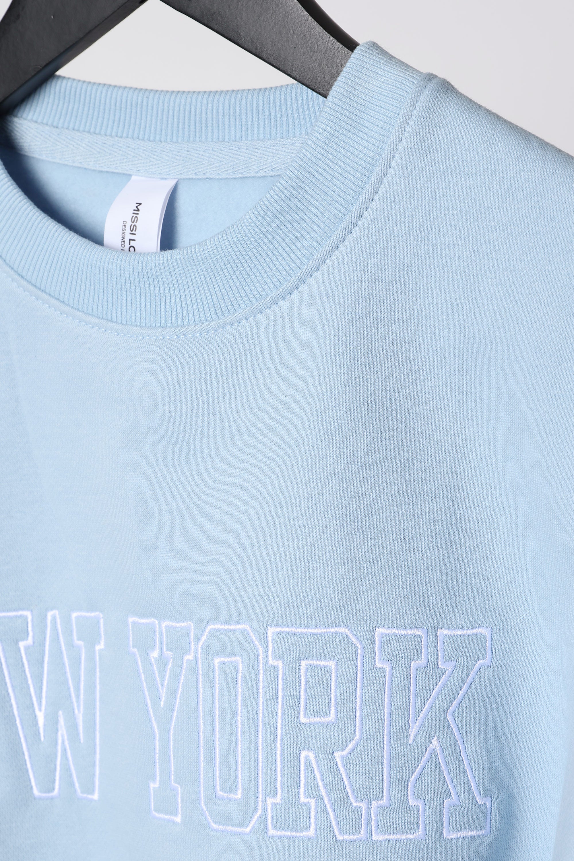 Embroidered “New York” Cropped Sweatshirt & Jogger Co-Ord Set (Pack of 3)