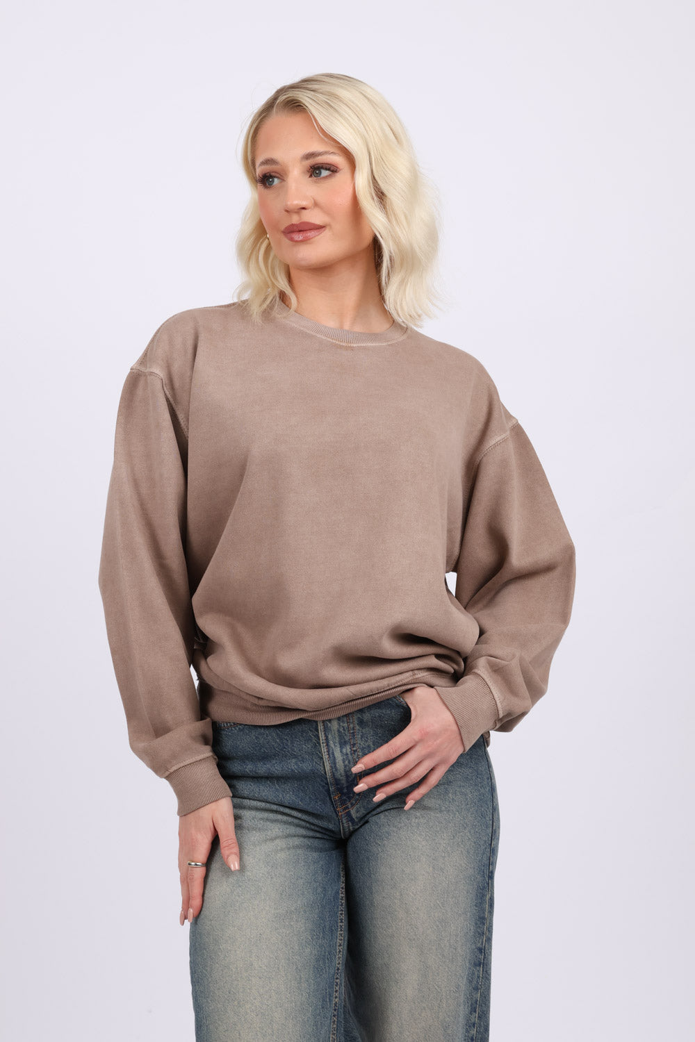 Overdye Plain Sweatshirts