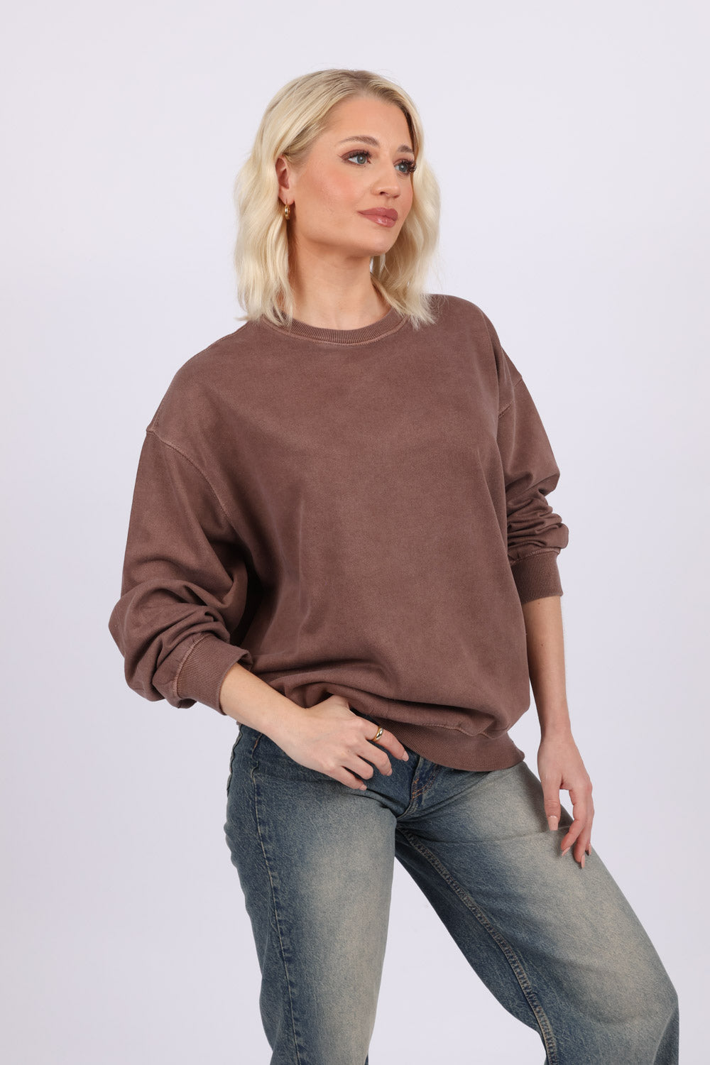 Overdye Plain Sweatshirts