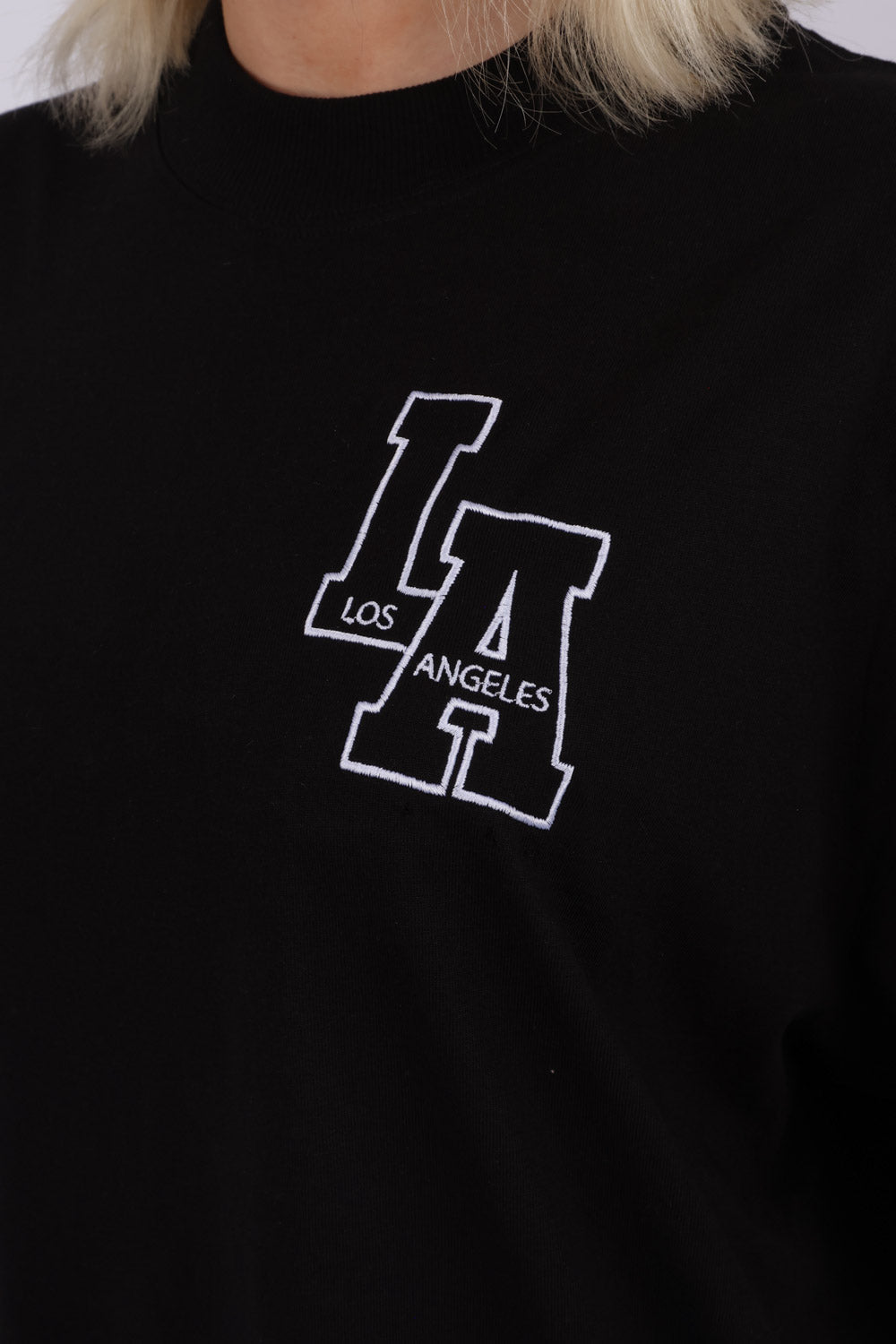 220GSM Oversize T-Shirt In LA Embroidery