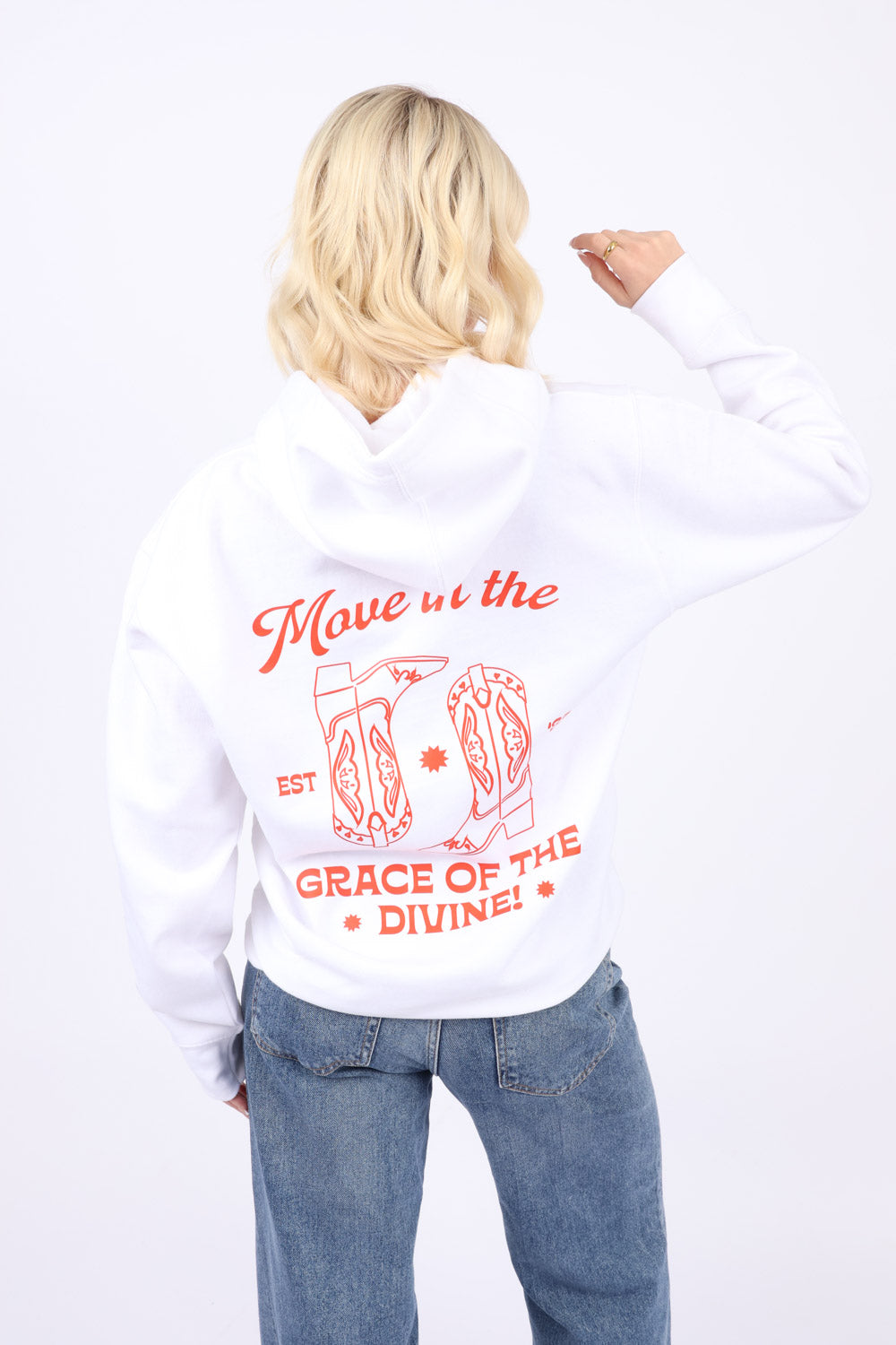 Hoodie in Move in The Grace of divine Print (Pack of 4)