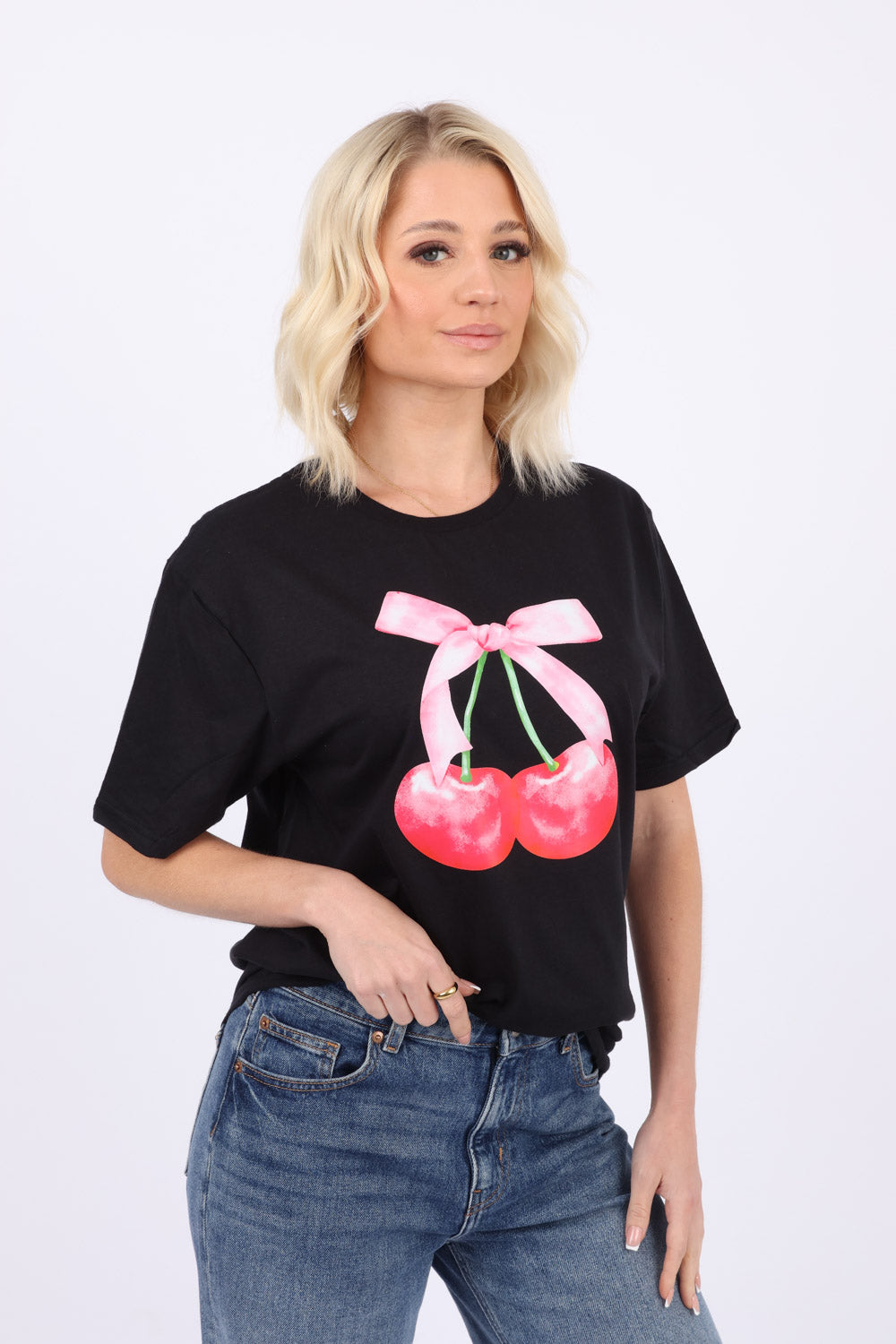 Twin Cherries Printed T-Shirt