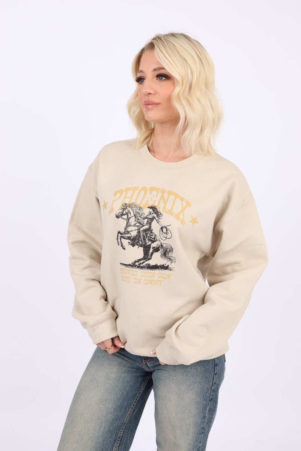 Dry Blend Sweatshirt in Phoenix Print (Pack of 3)