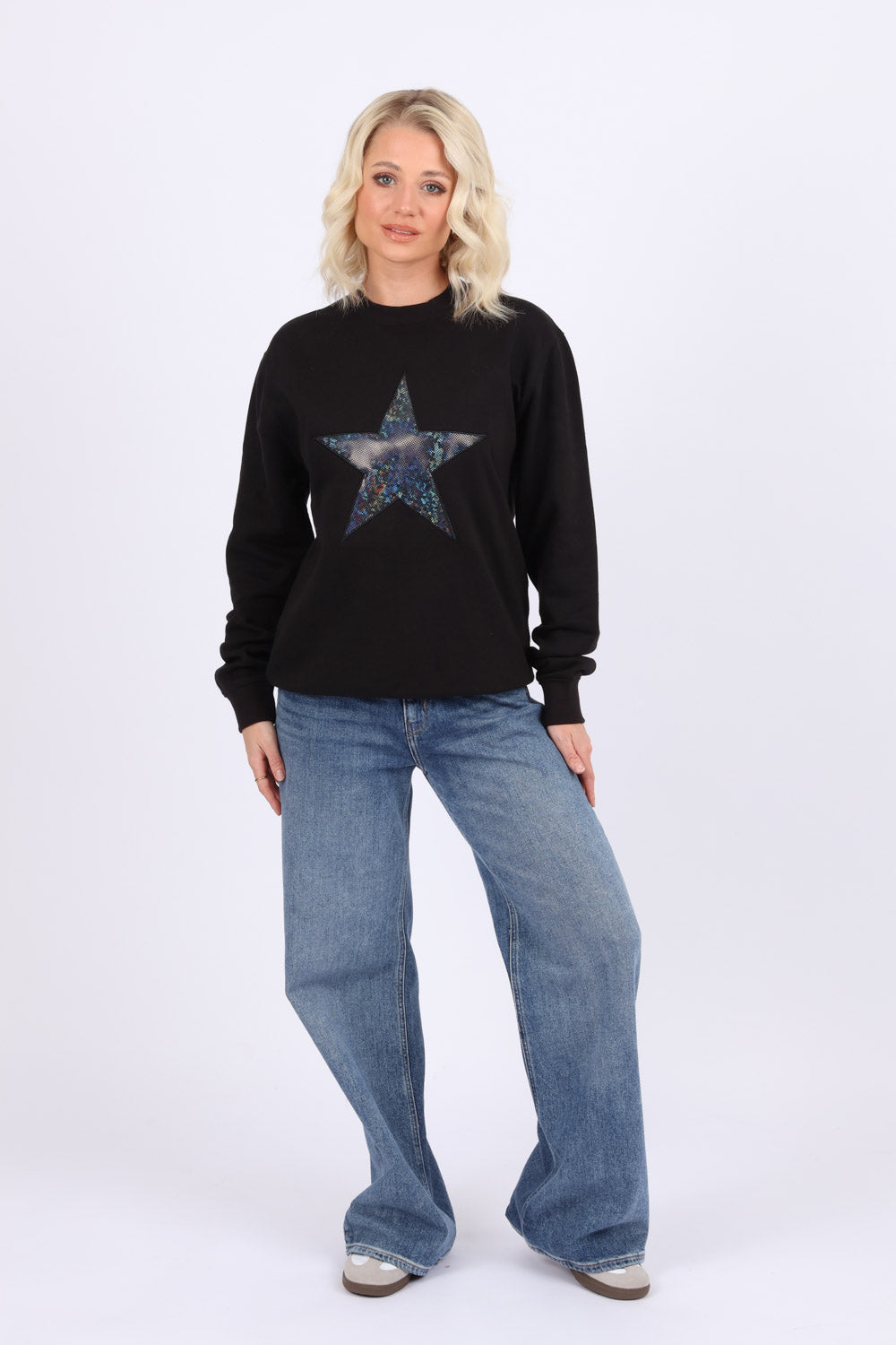 Iridescent Star Appliqué Sweatshirt (Pack of 6)