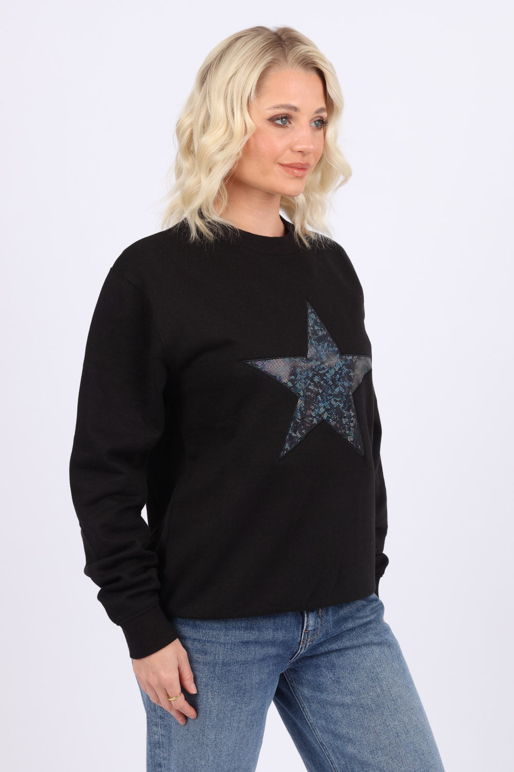 Iridescent Star Appliqué Sweatshirt (Pack of 6)