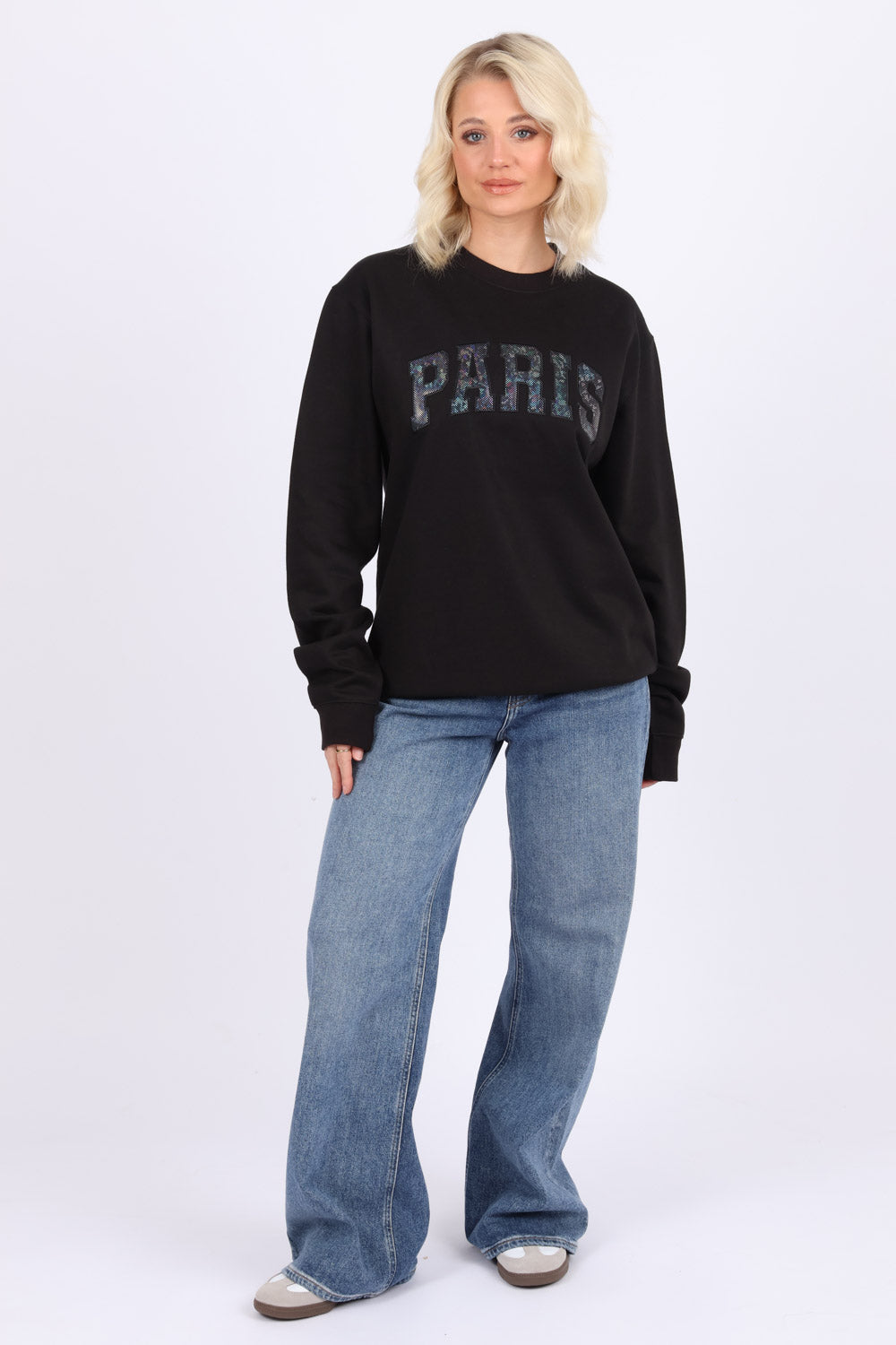 Paris Iridescent Appliqué Sweatshirt (Pack of 6)