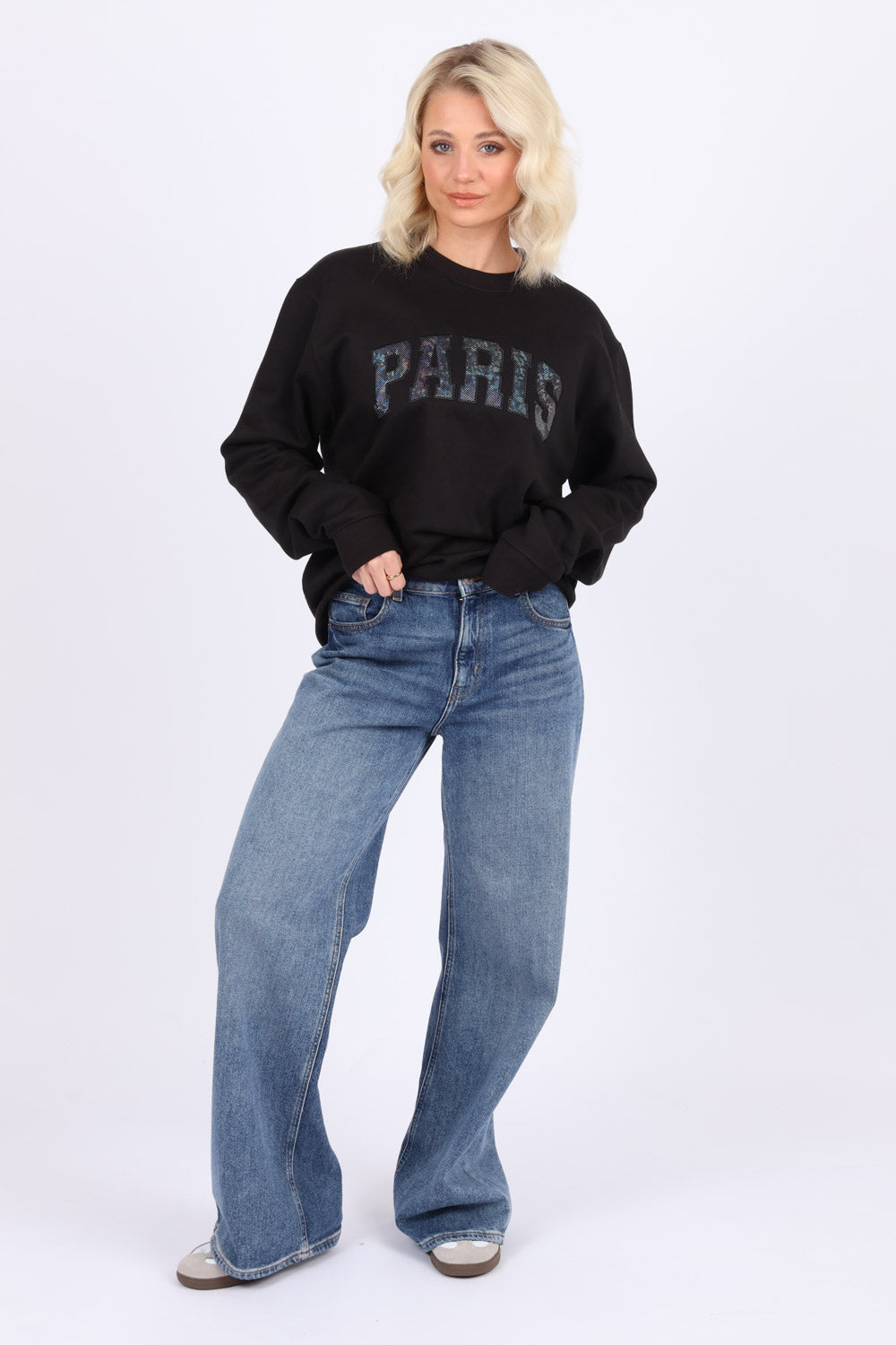 Paris Iridescent Appliqué Sweatshirt (Pack of 6)