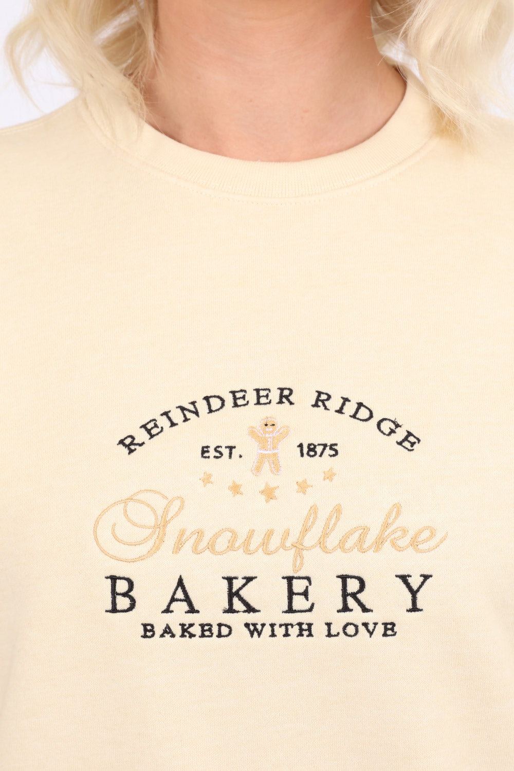 Snowflake Bakery Embroidered Sweatshirt (Pack of 6)| Christmas Jumper