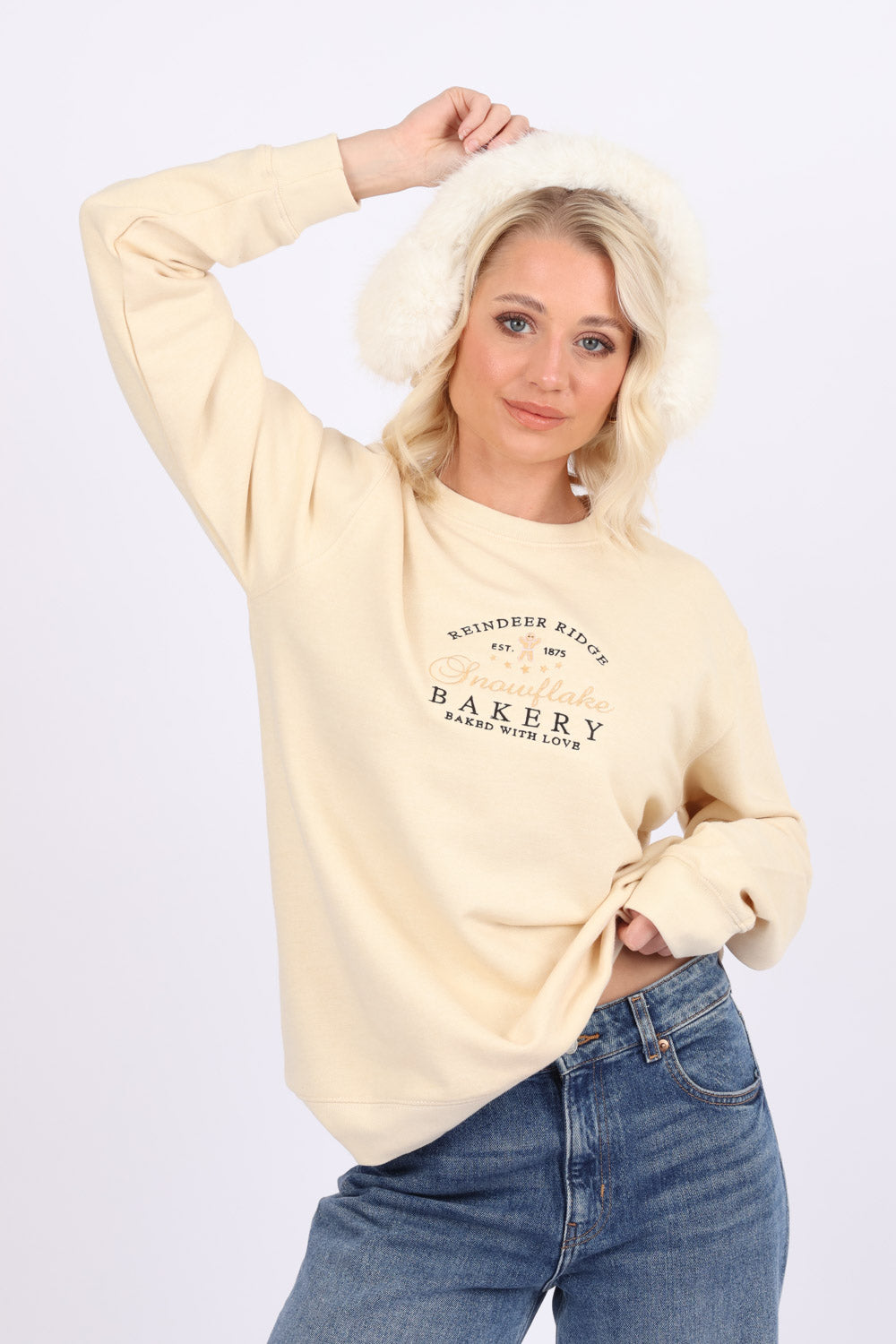 Snowflake Bakery Embroidered Sweatshirt (Pack of 6)| Christmas Jumper