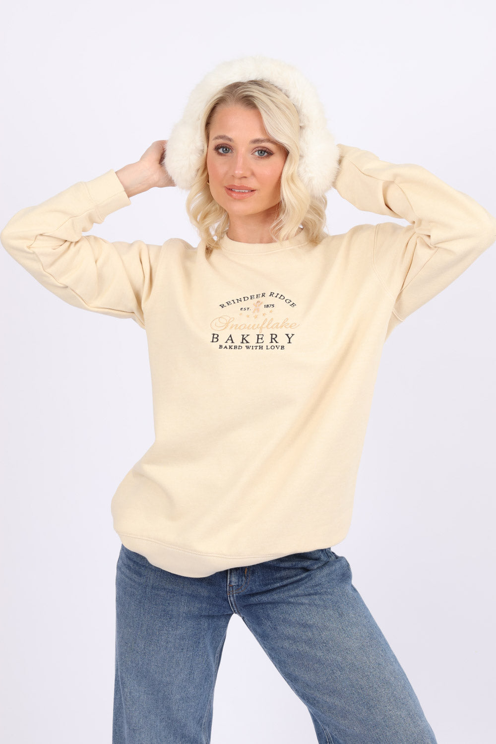 Snowflake Bakery Embroidered Sweatshirt (Pack of 6)| Christmas Jumper