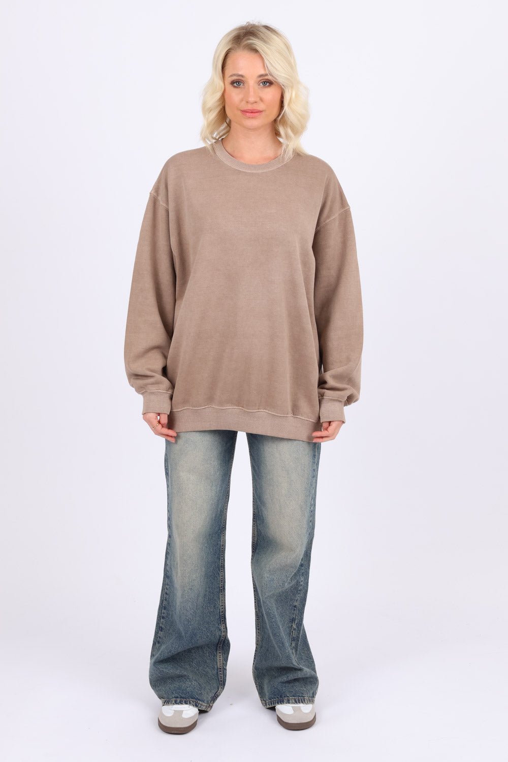 Washed Mocha Brunch Spot Sweatshirt