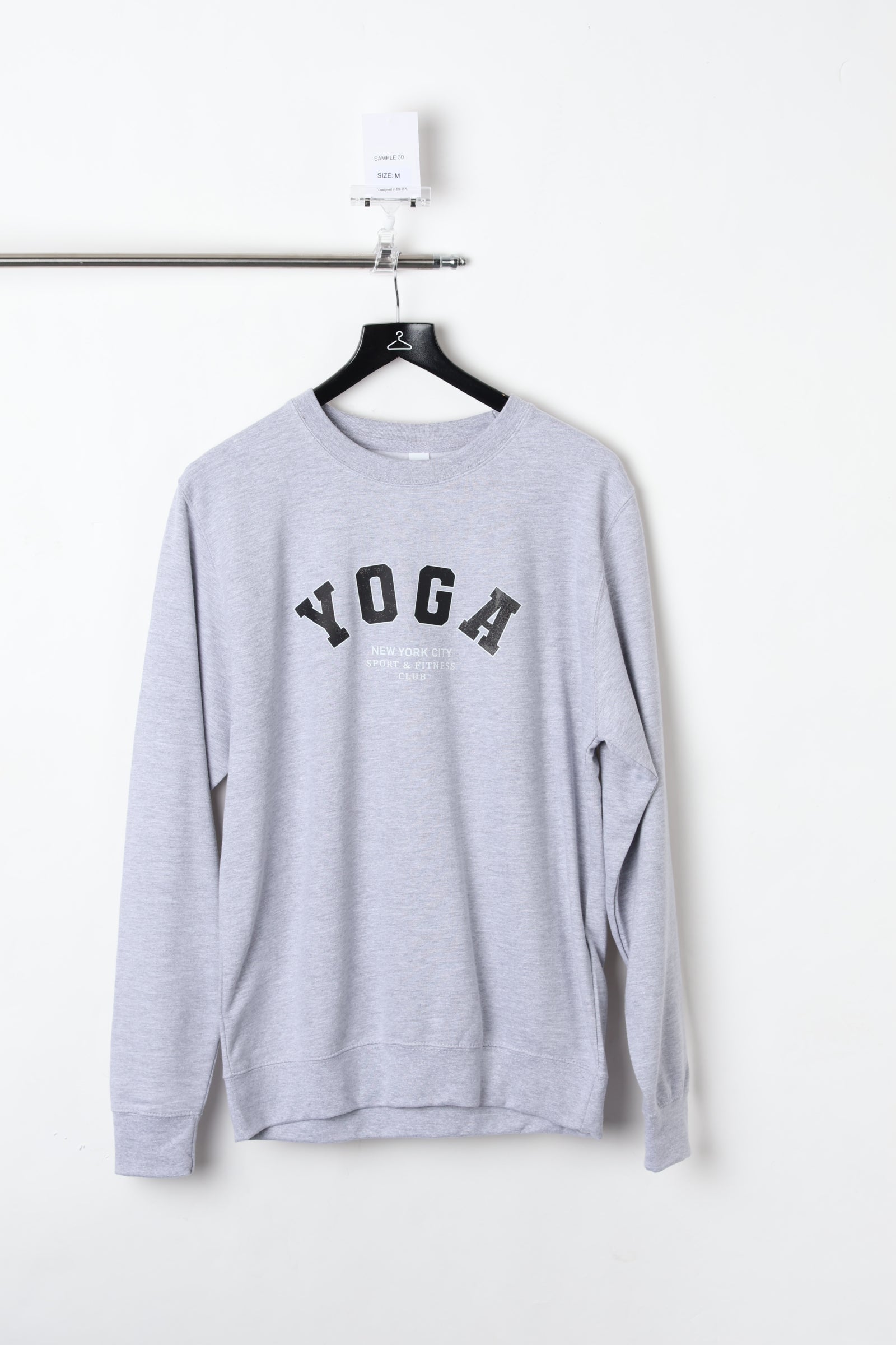 Yoga Ash Grey Sweatshirt (Size M) – Sample