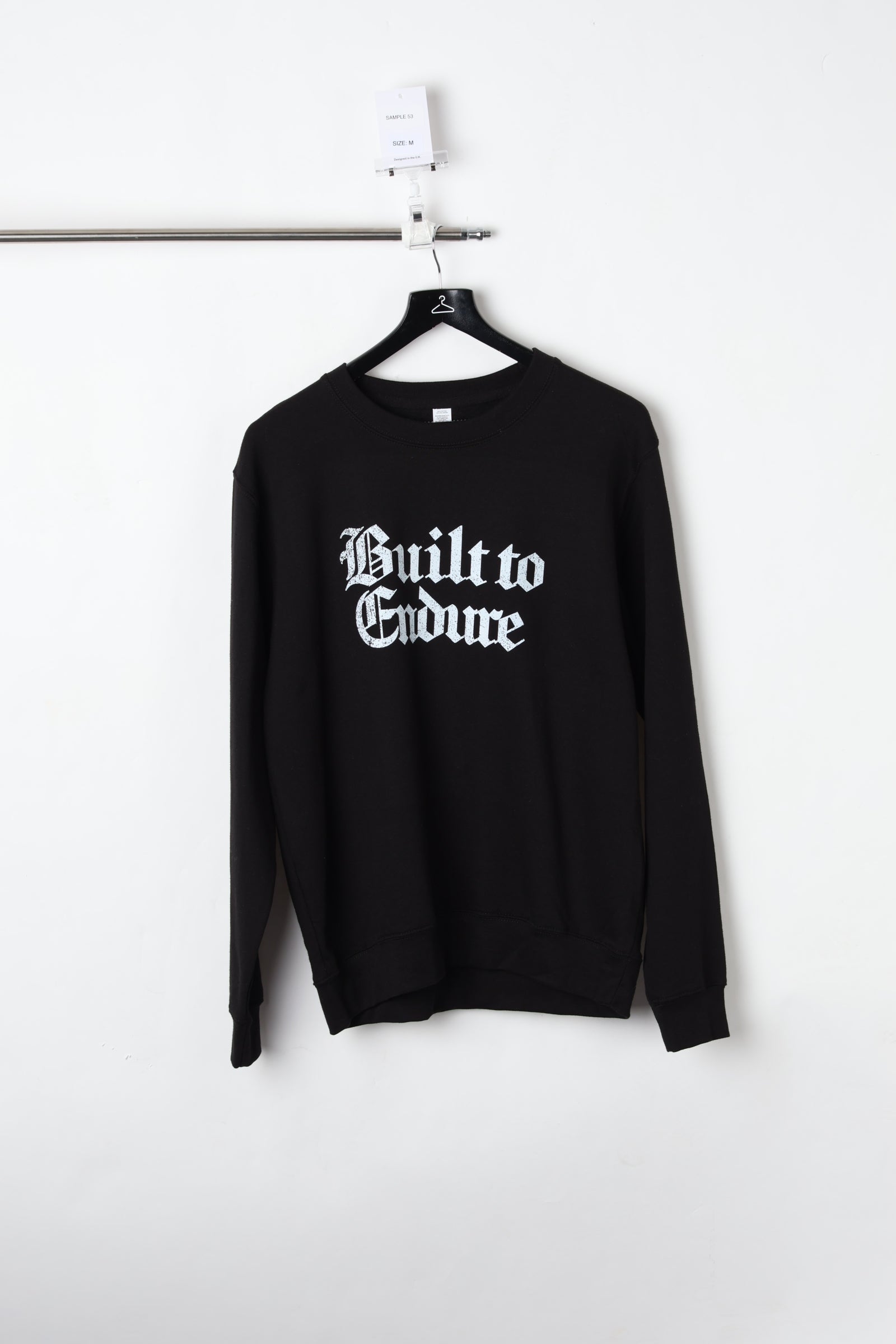 Build to Nudure Graphic Printed Black Sweatshirt (Size M) – Sample